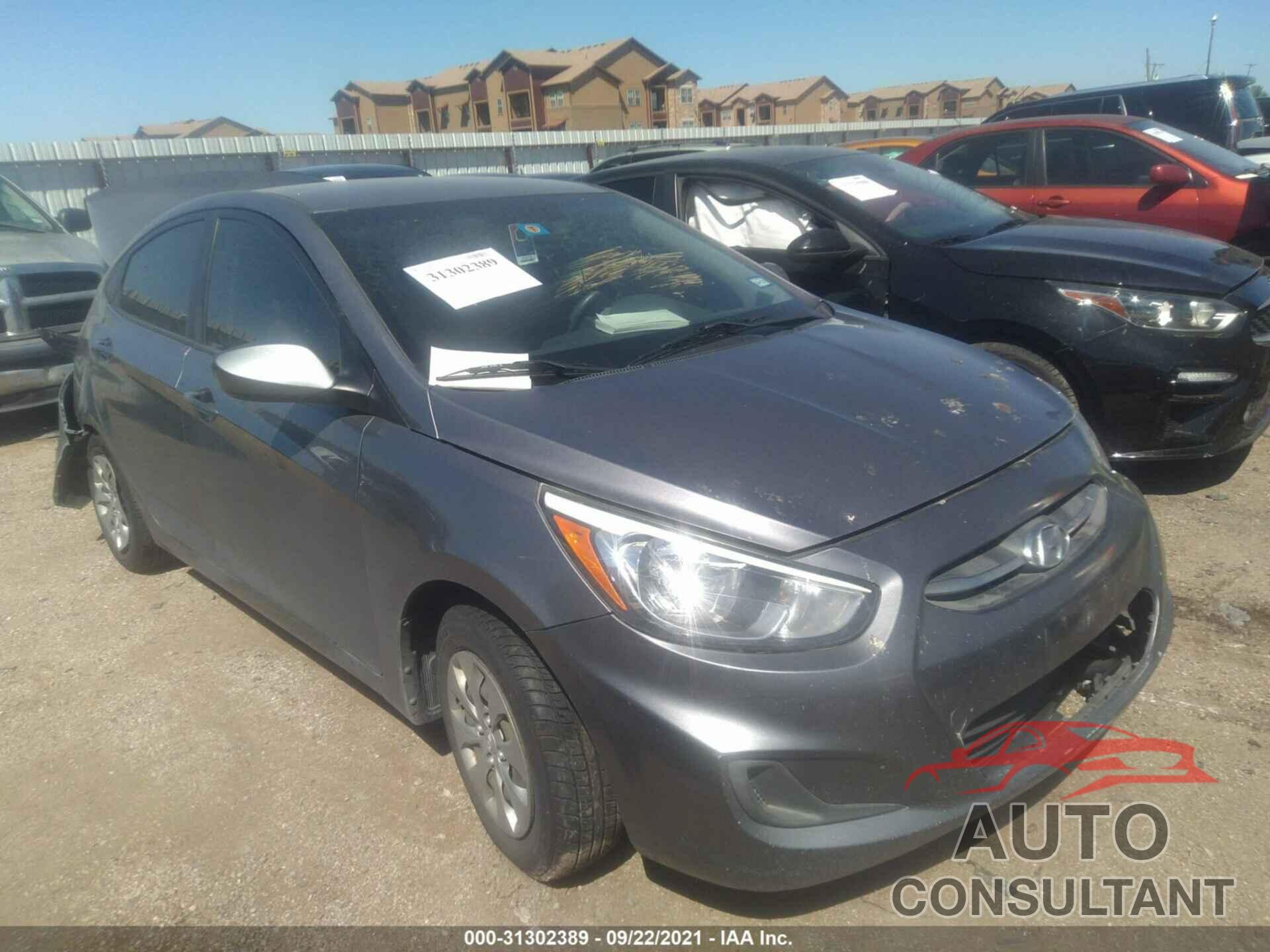 HYUNDAI ACCENT 2016 - KMHCT4AE1GU050202