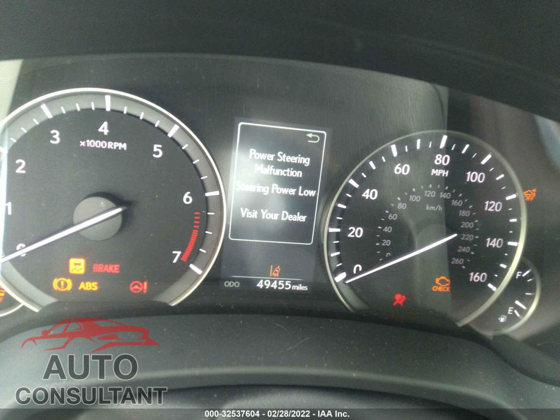 LEXUS RX 2017 - 2T2ZZMCA4HC072728