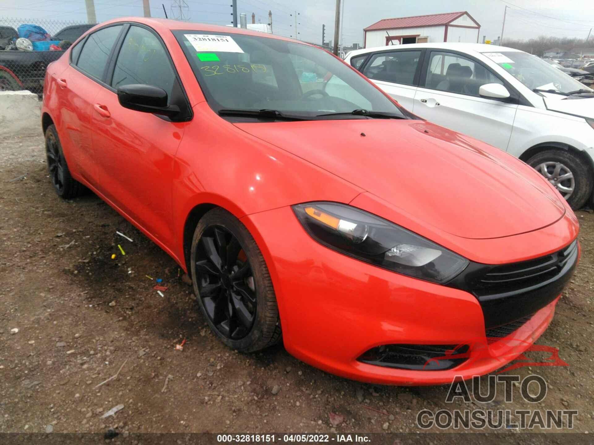 DODGE DART 2016 - 1C3CDFBB4GD701182