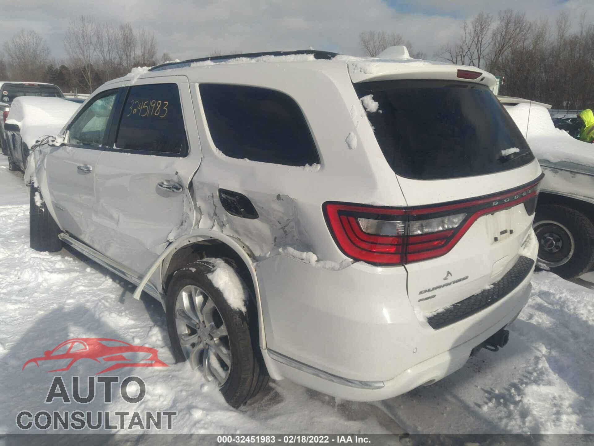 DODGE DURANGO 2017 - 1C4RDJEG8HC643987