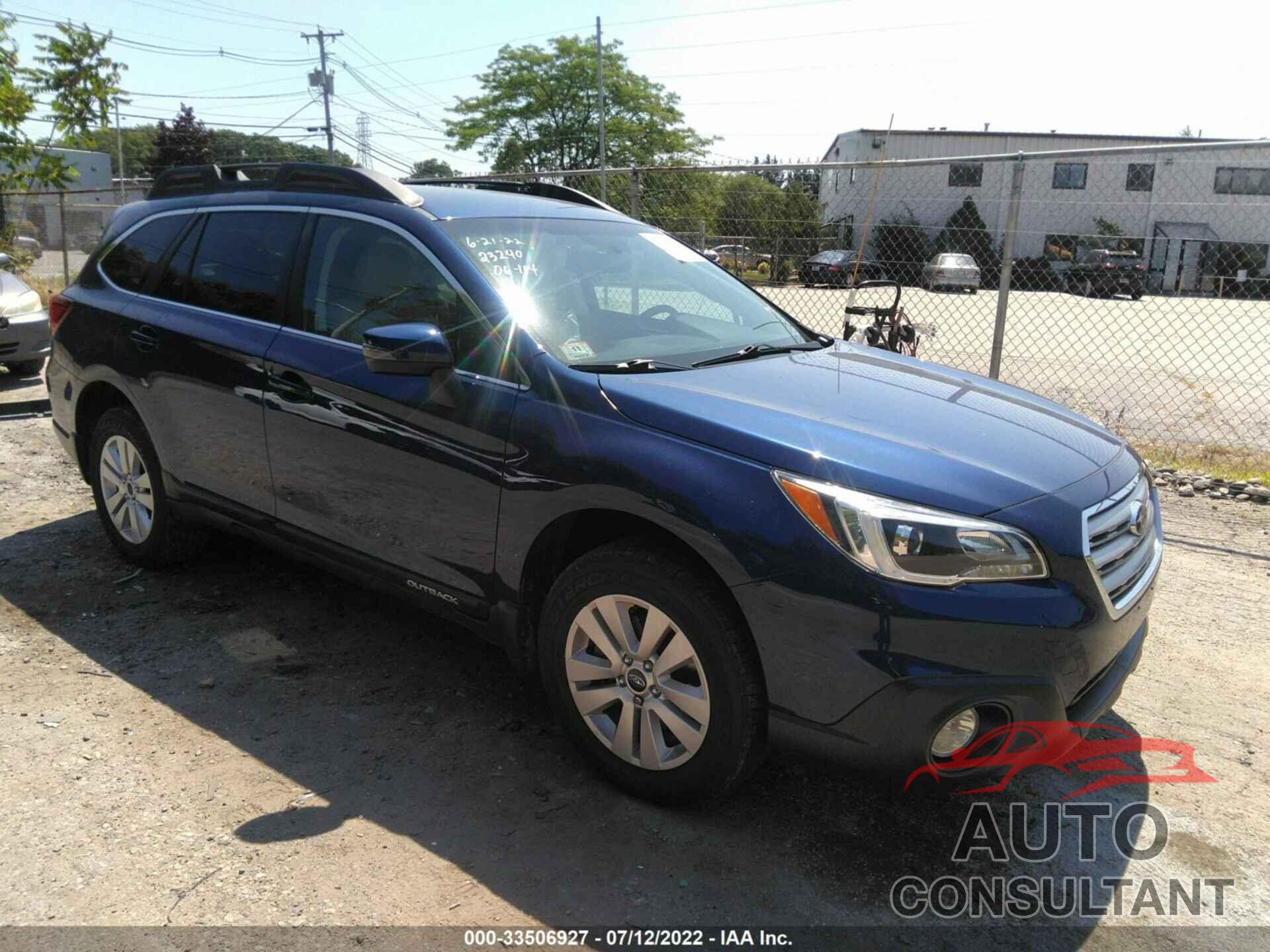 SUBARU OUTBACK 2016 - 4S4BSAFC2G3322427