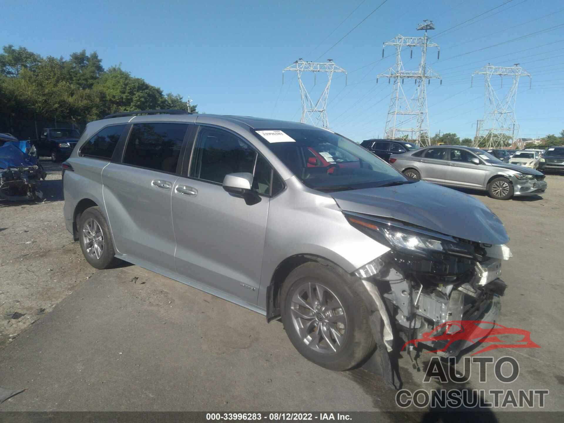 TOYOTA SIENNA 2021 - 5TDBRKEC5MS056760