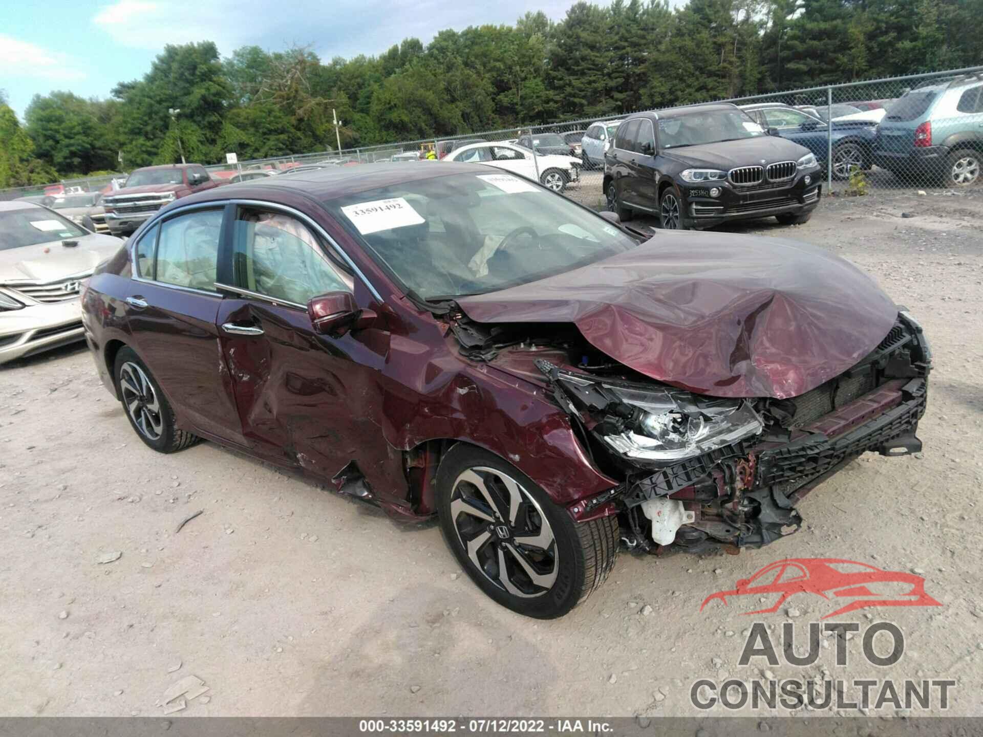 HONDA ACCORD SEDAN 2016 - 1HGCR2F80GA072804