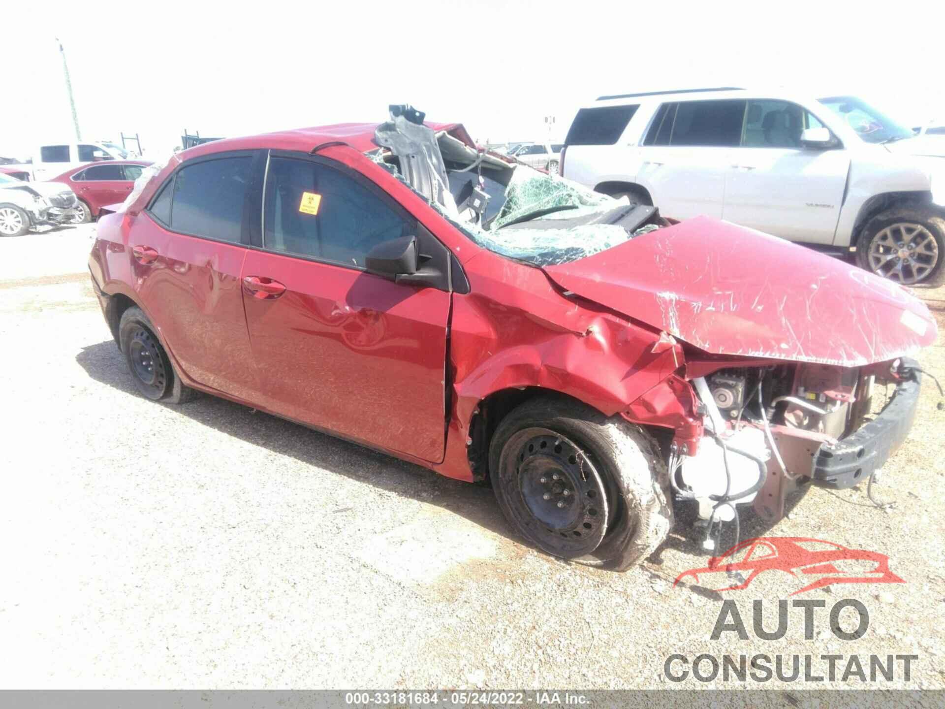 TOYOTA COROLLA 2019 - 5YFBURHE8KP869827