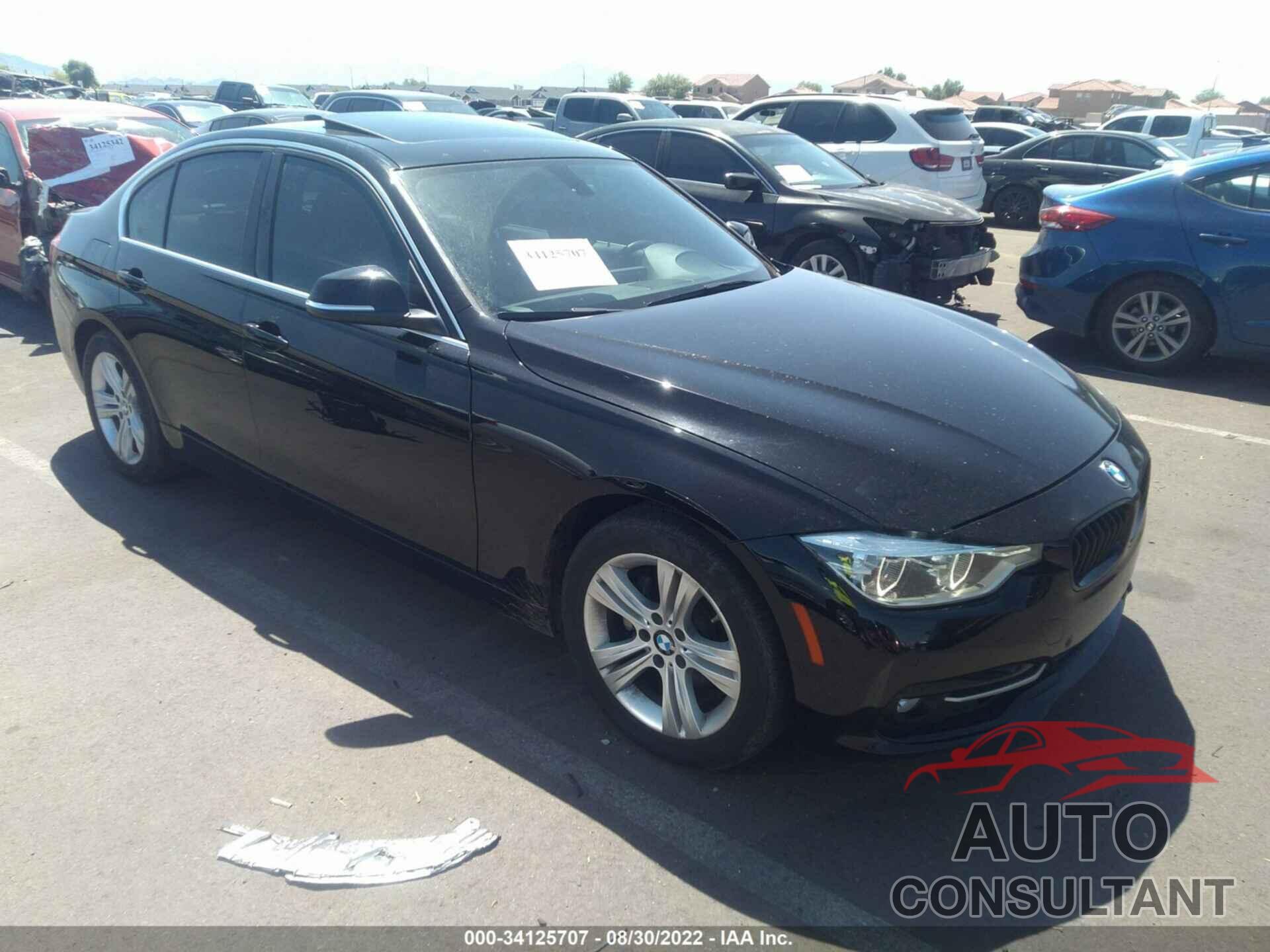 BMW 3 SERIES 2017 - WBA8B9G56HNU49925