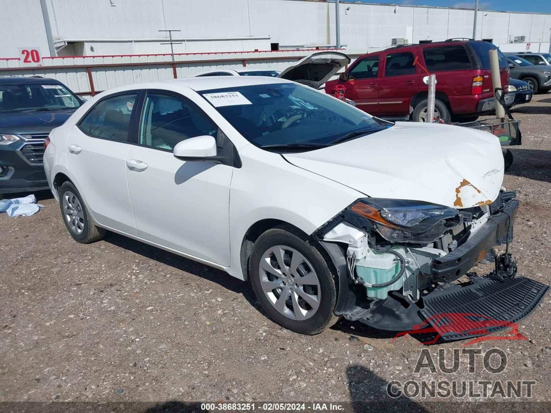 TOYOTA COROLLA 2017 - 5YFBURHE2HP585361