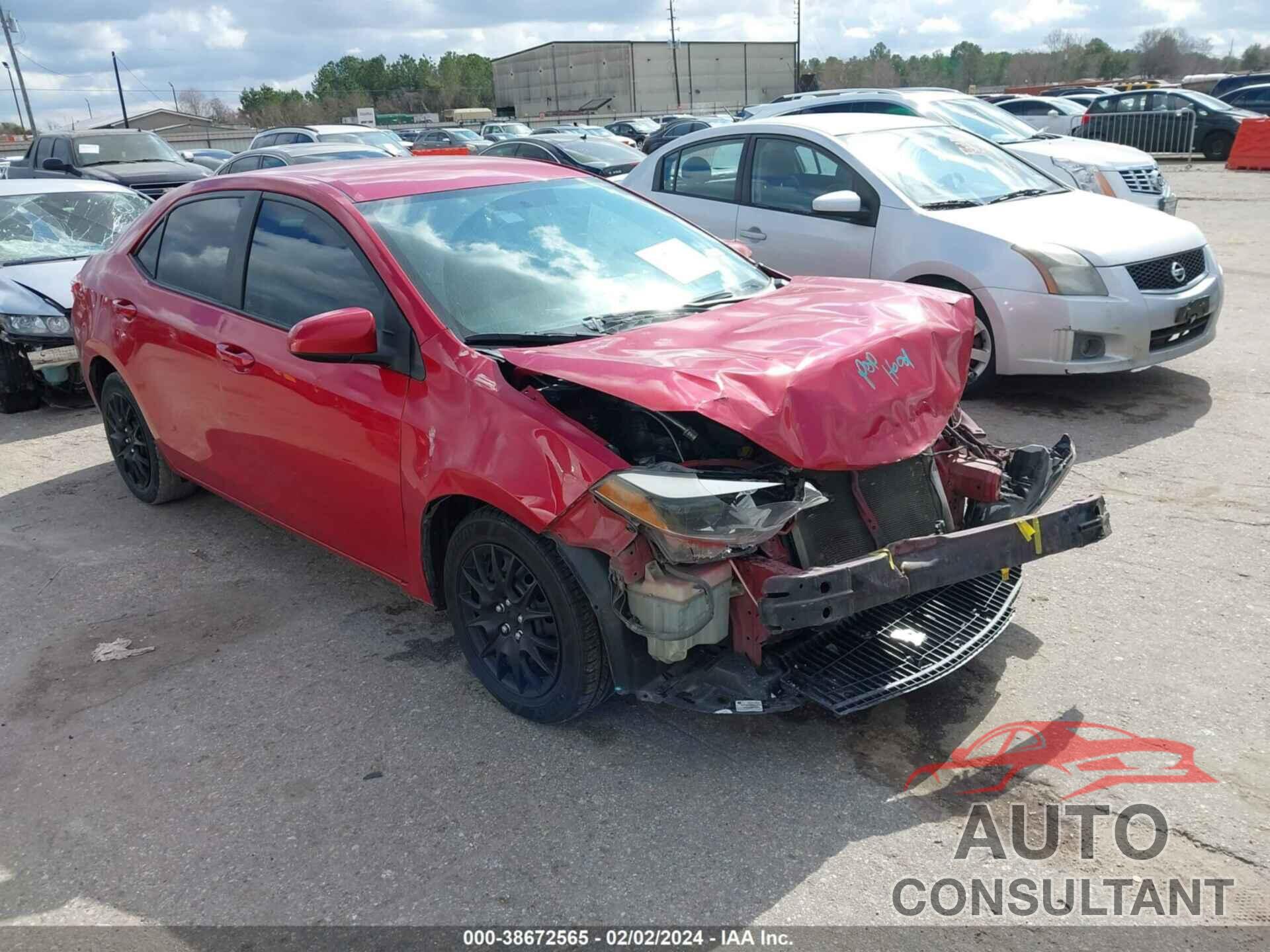 TOYOTA COROLLA 2016 - 2T1BURHE9GC675525