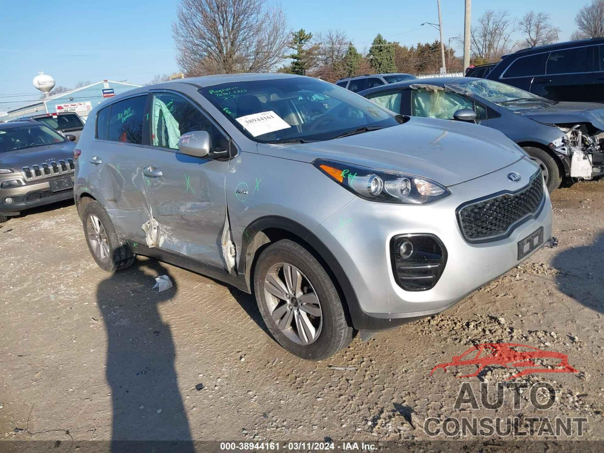 KIA SPORTAGE 2017 - KNDPMCACXH7185626