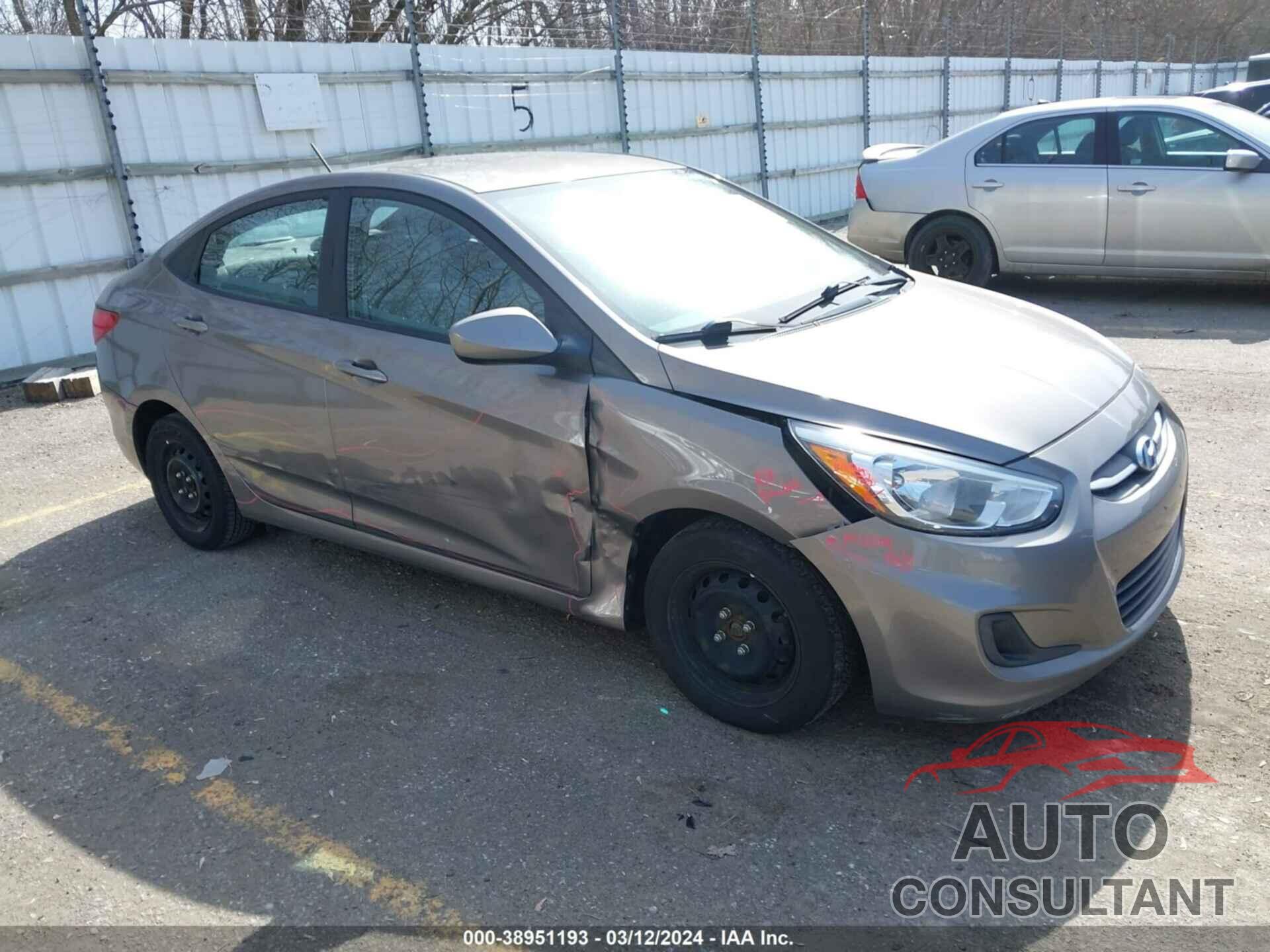 HYUNDAI ACCENT 2017 - KMHCT4AE0HU368250