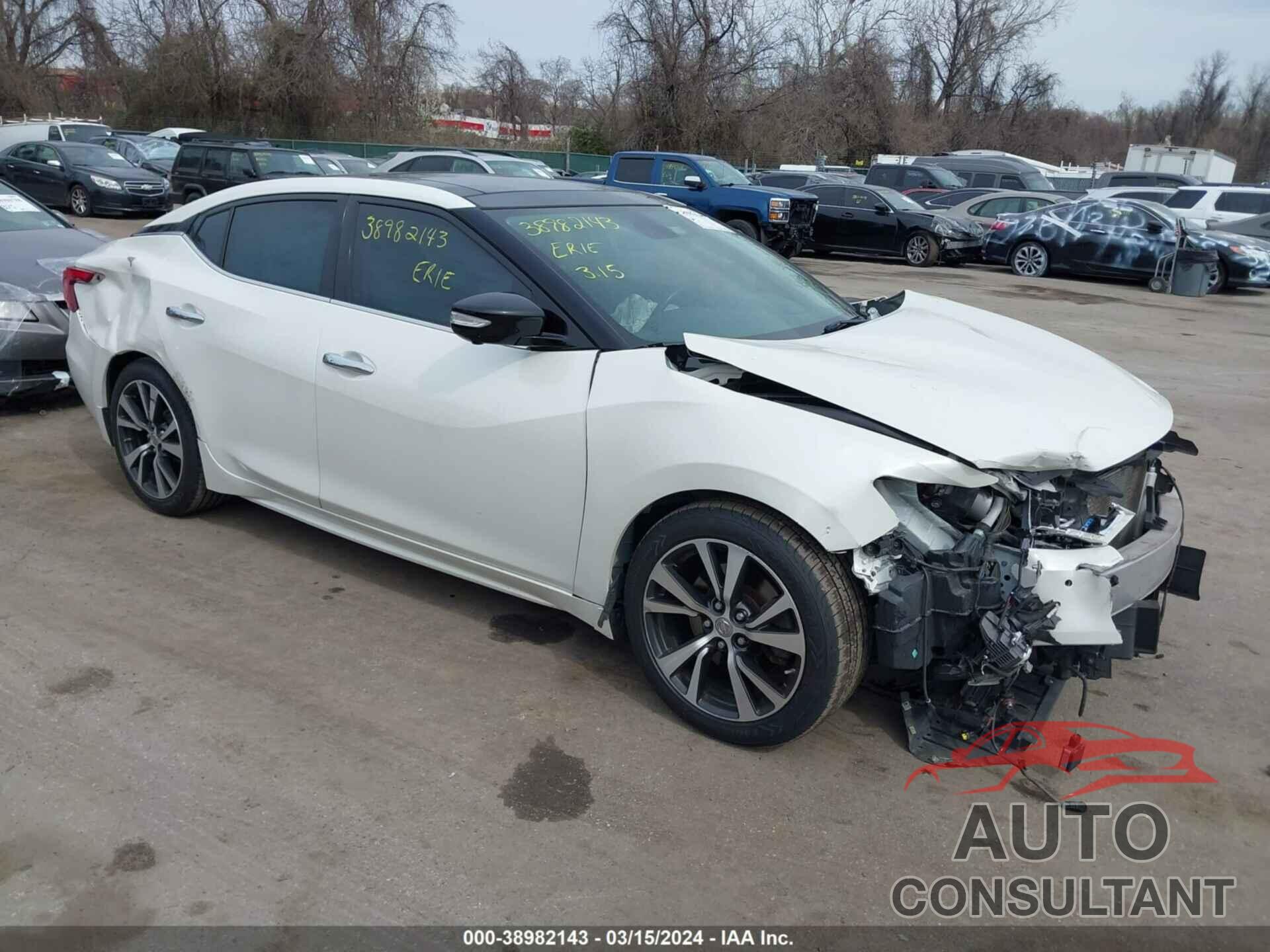 NISSAN MAXIMA 2016 - 1N4AA6APXGC425952