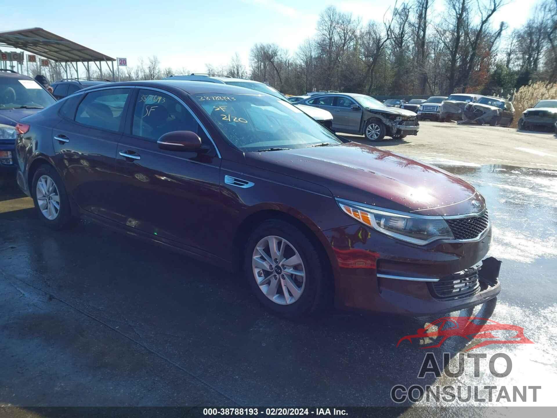 KIA OPTIMA 2018 - 5XXGT4L39JG221809