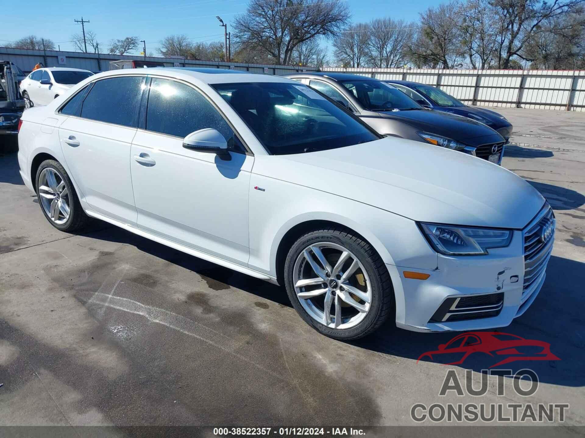 AUDI A4 2017 - WAUKMAF4XHN058268