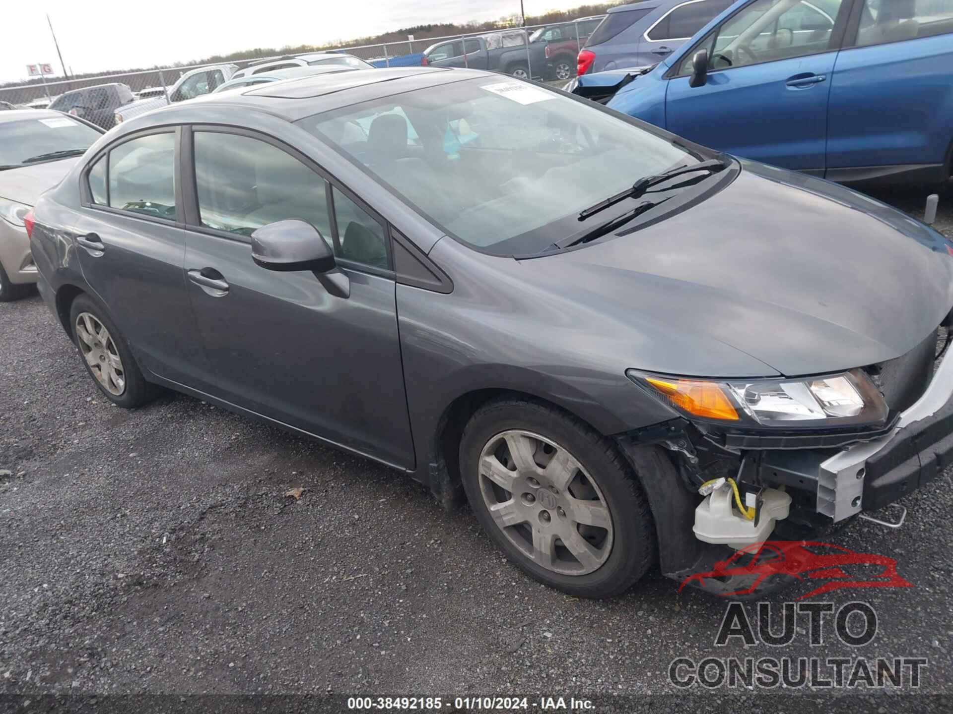 HONDA CIVIC 2012 - 19XFB2F89CE103281