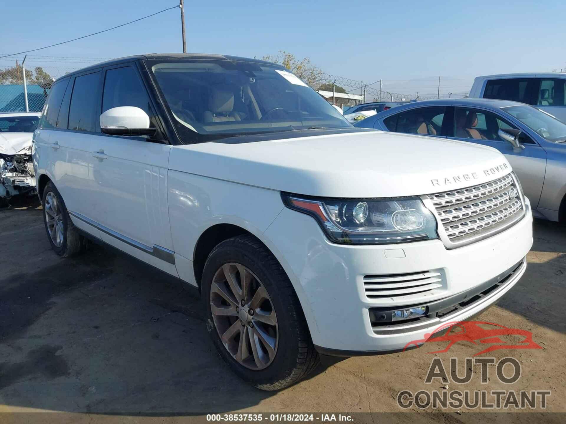 LAND ROVER RANGE ROVER 2016 - SALGS2VF2GA259703