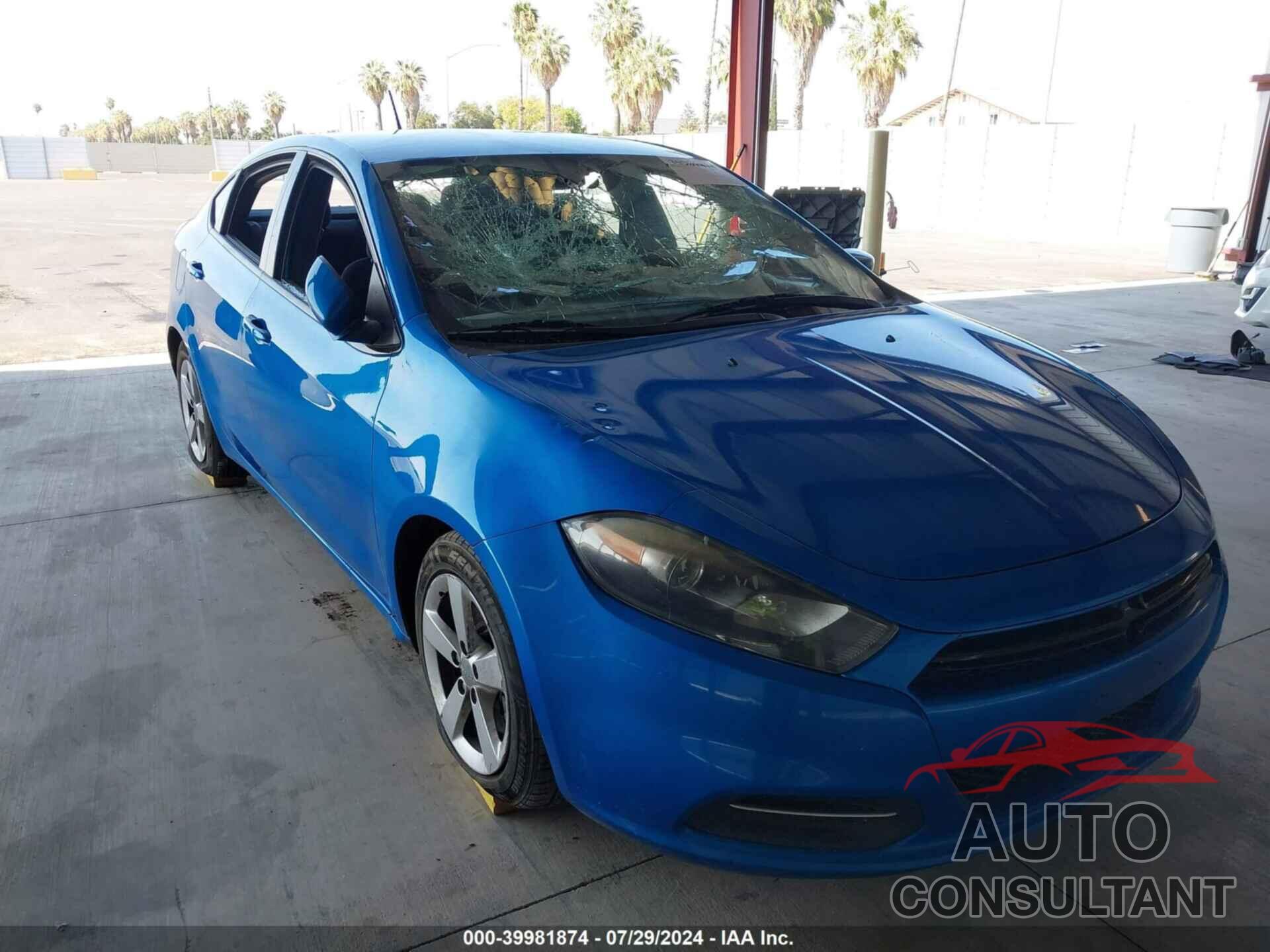 DODGE DART 2016 - 1C3CDFBB4GD538033