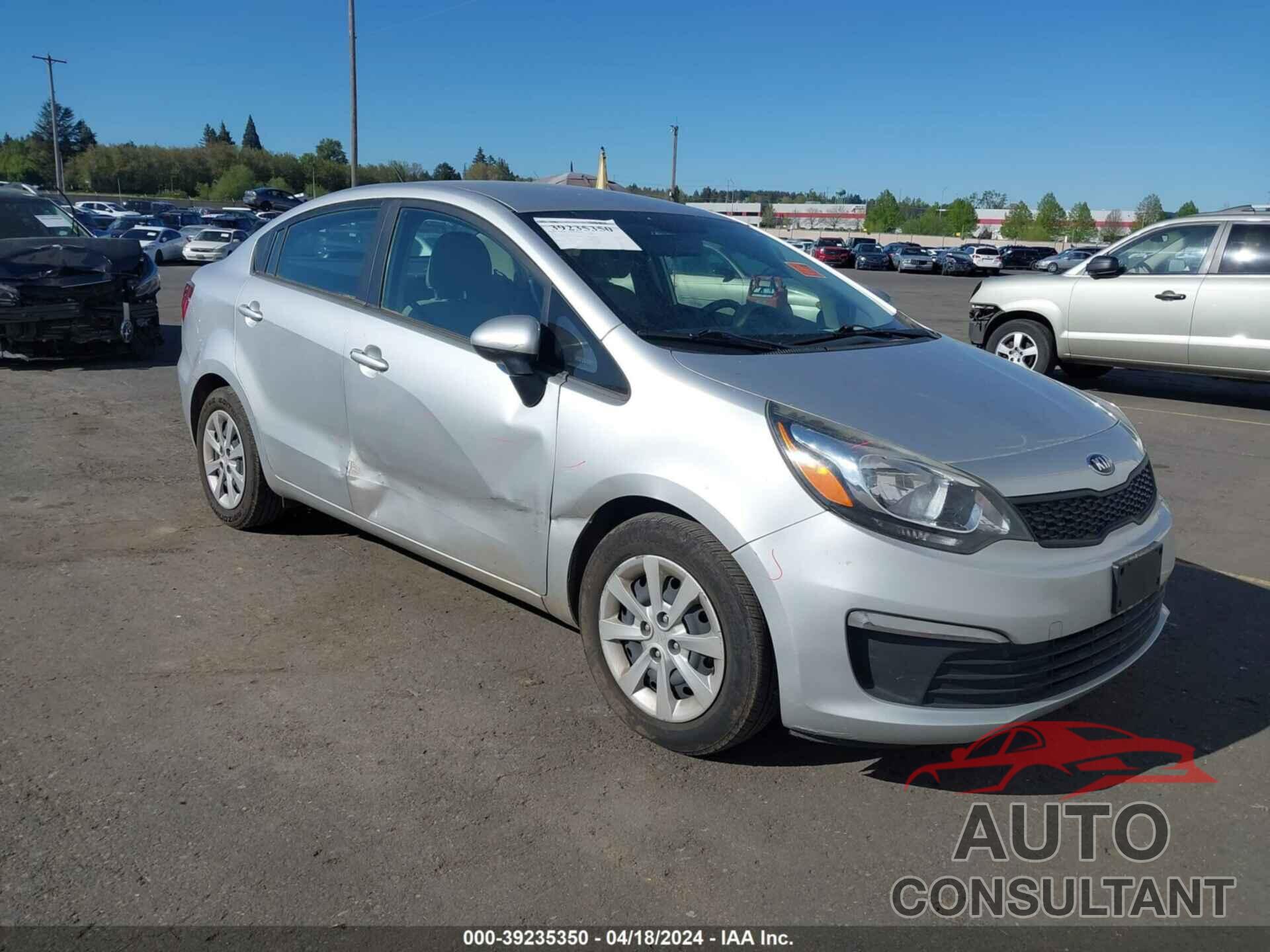 KIA RIO 2016 - KNADM4A38G6699338