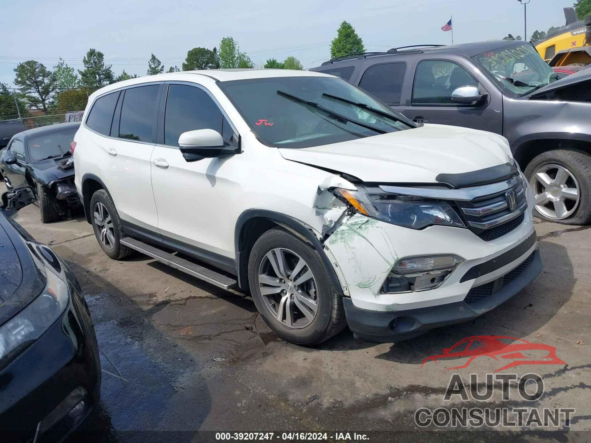 HONDA PILOT 2017 - 5FNYF5H67HB039785