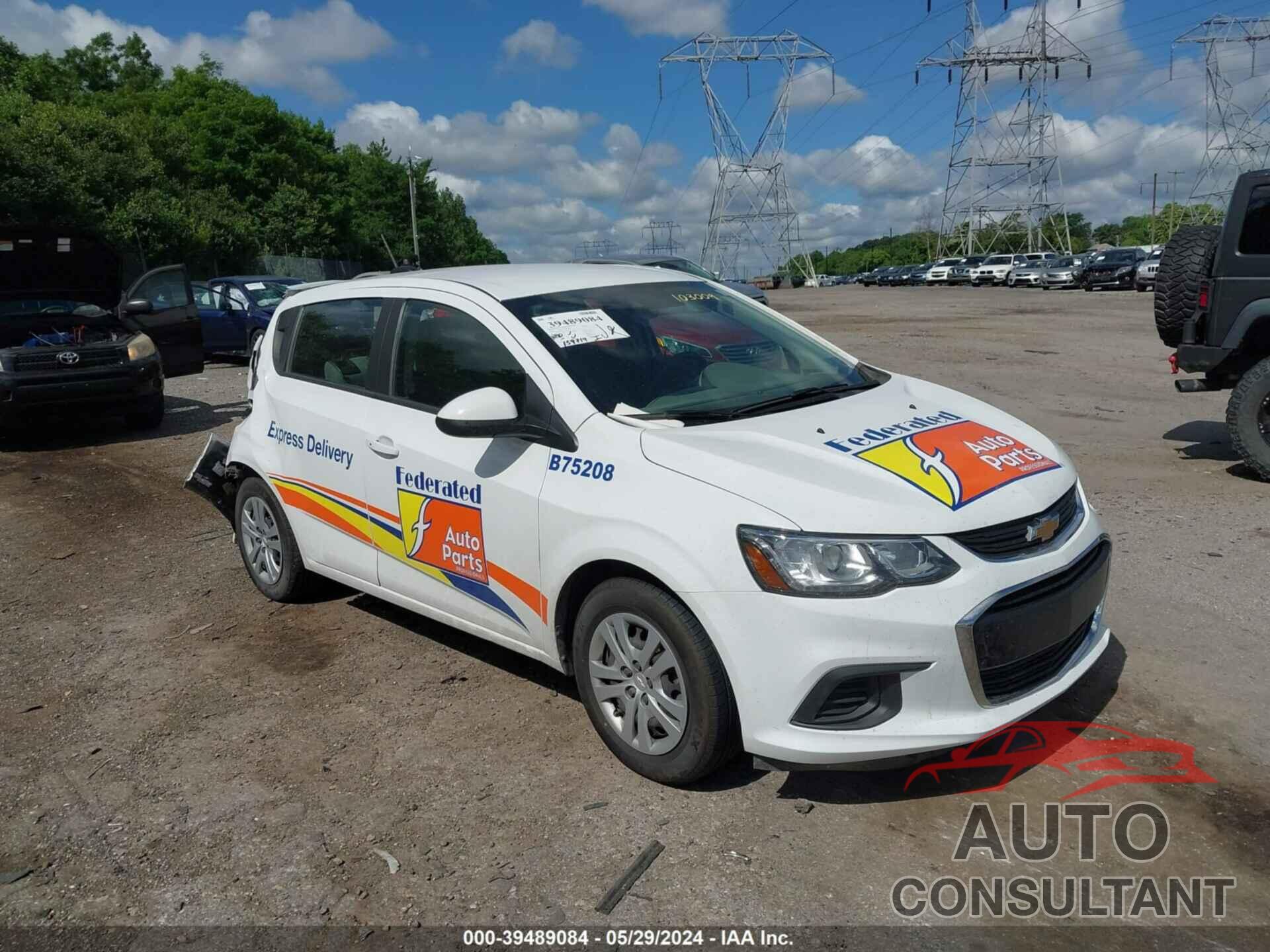 CHEVROLET SONIC 2020 - 1G1JG6SB6L4103009