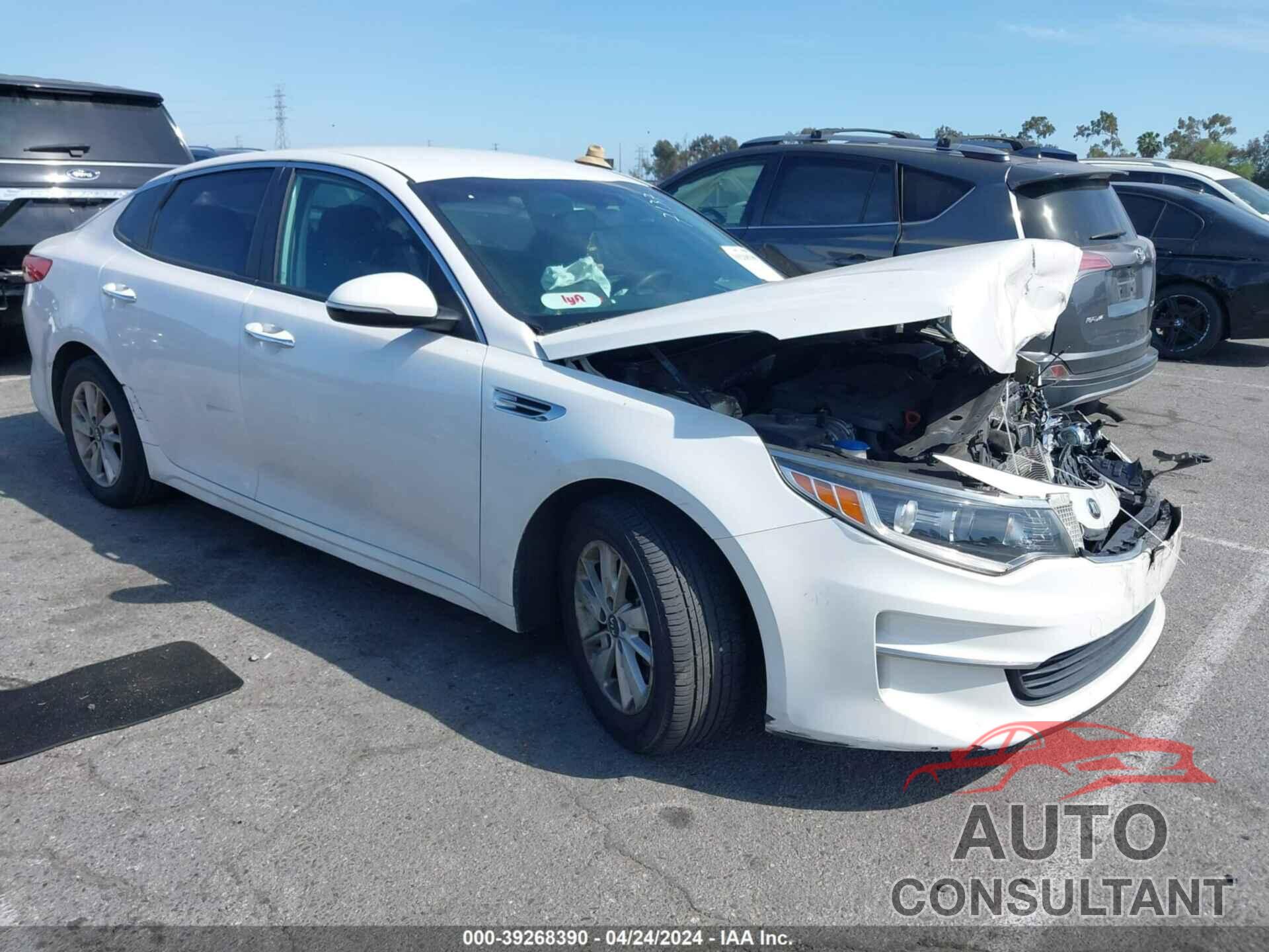 KIA OPTIMA 2016 - KNAGT4L35G5107137