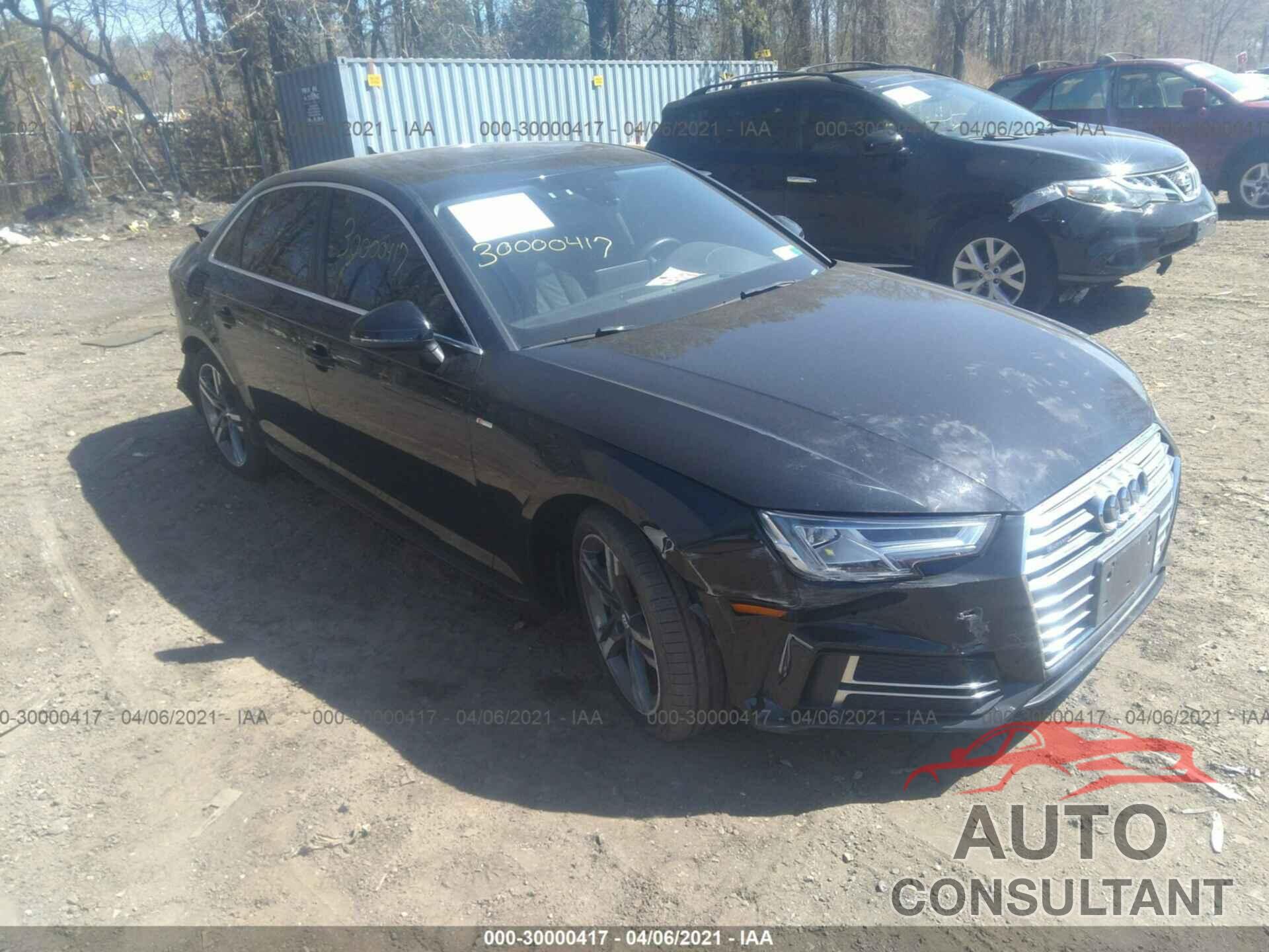 AUDI A4 2018 - WAUENAF47JA076833