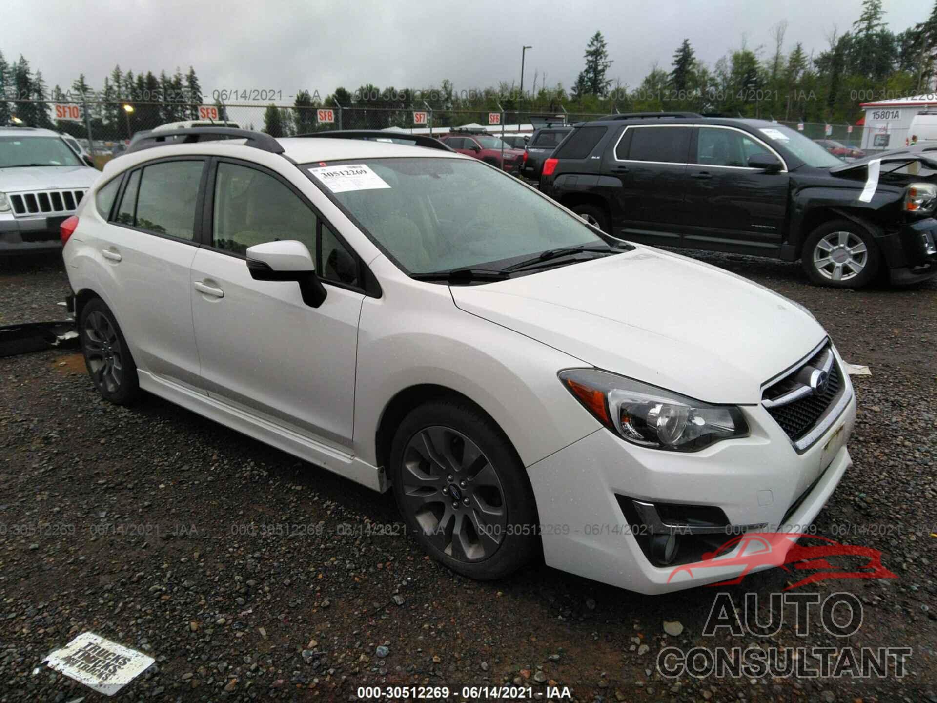 SUBARU IMPREZA WAGON 2016 - JF1GPAP64G8211293