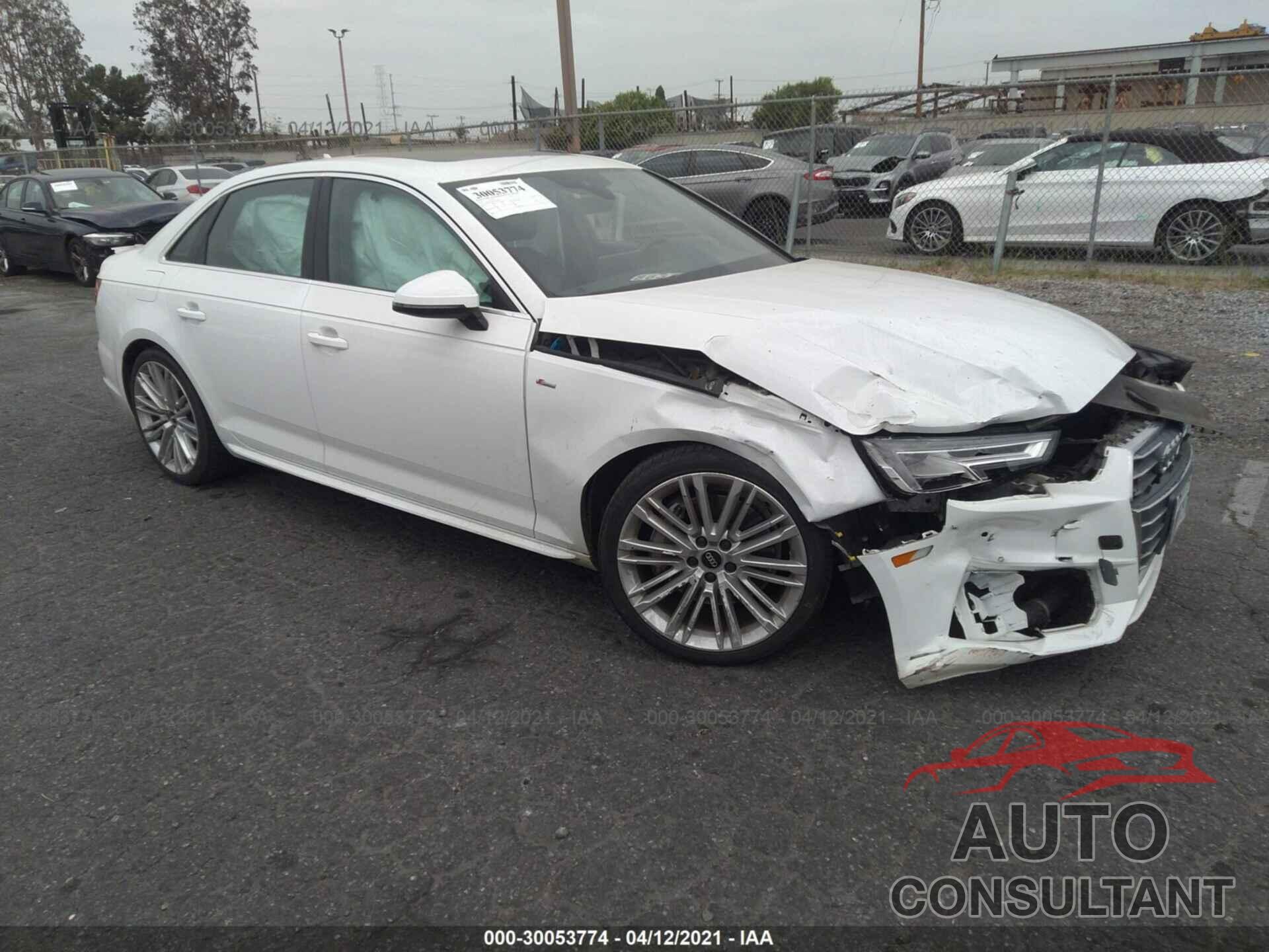 AUDI A4 2017 - WAUENAF44HN001591