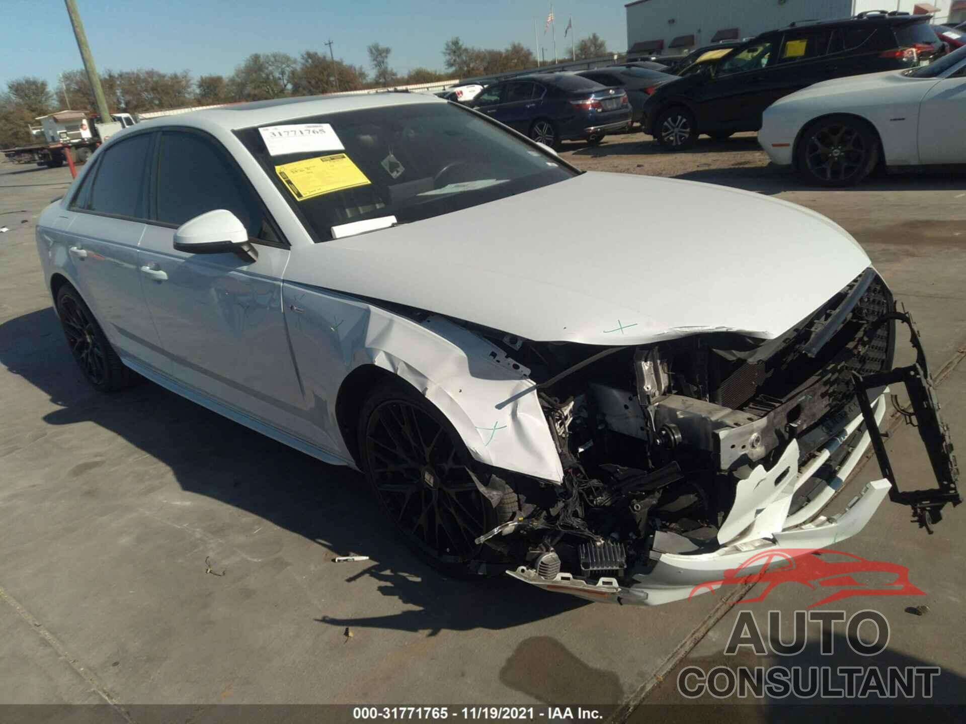 AUDI A4 2017 - WAUENAF41HN030997