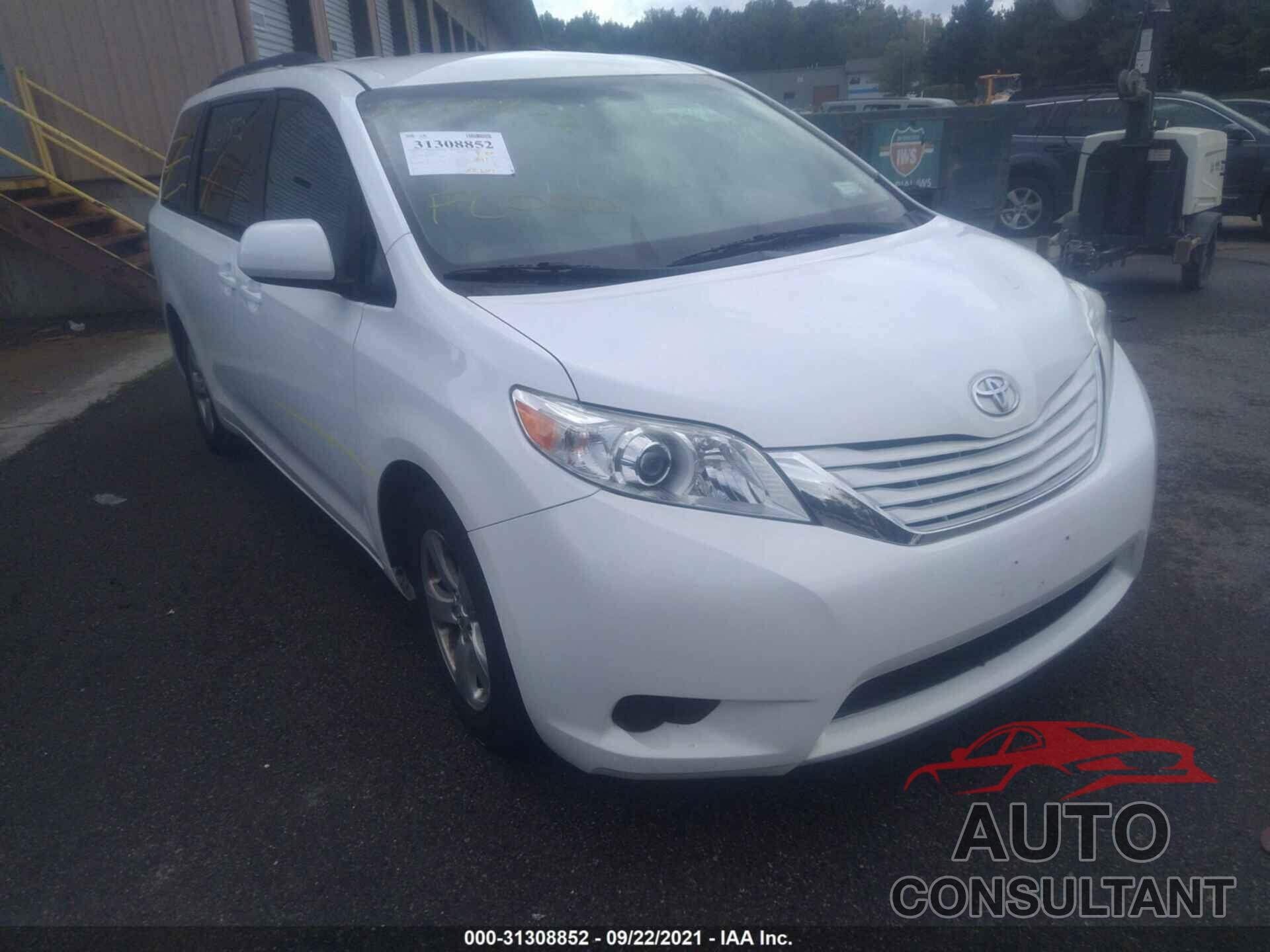 TOYOTA SIENNA 2017 - 5TDKZ3DC5HS802525