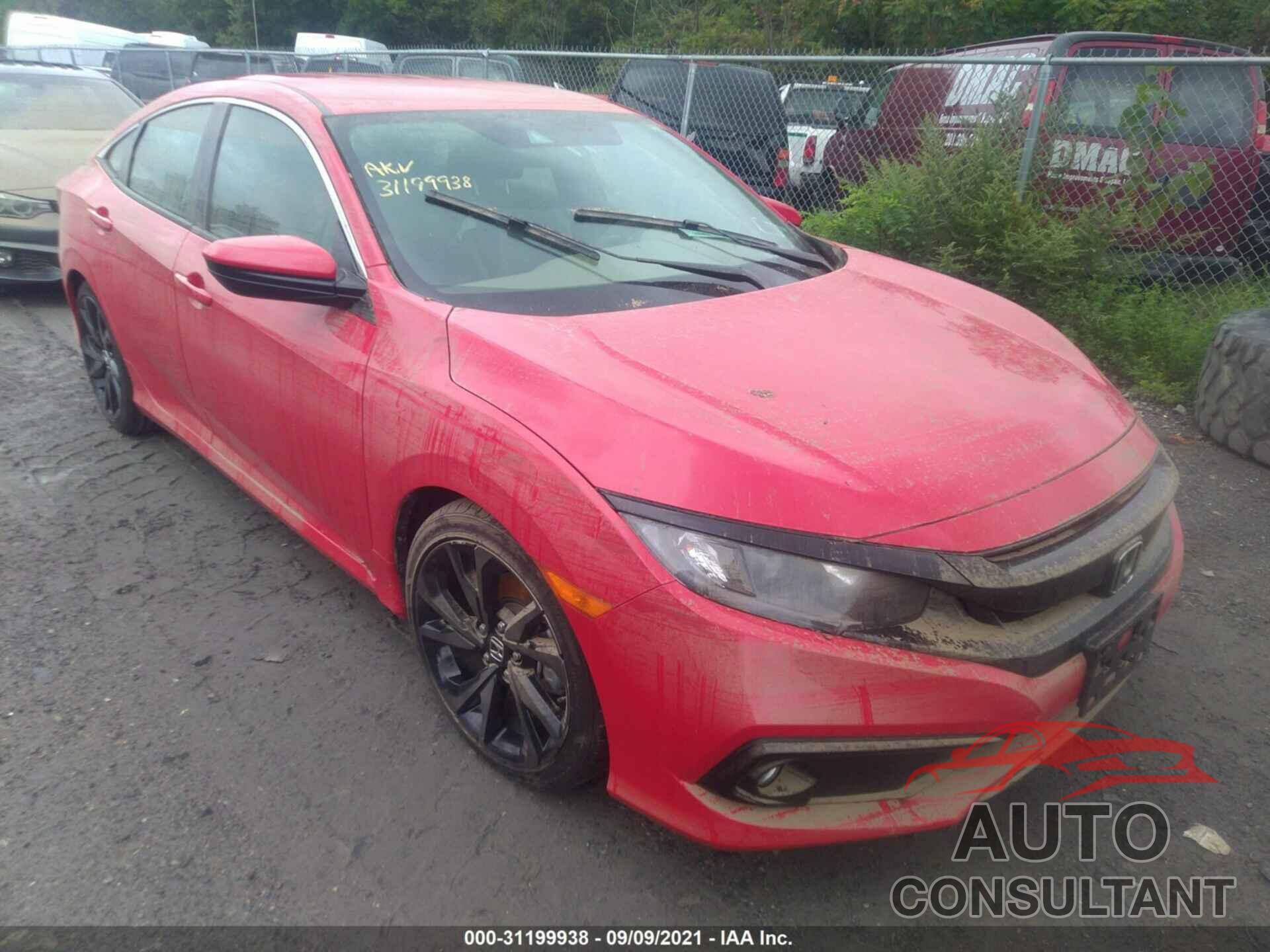 HONDA CIVIC SEDAN 2019 - 2HGFC2F86KH578212