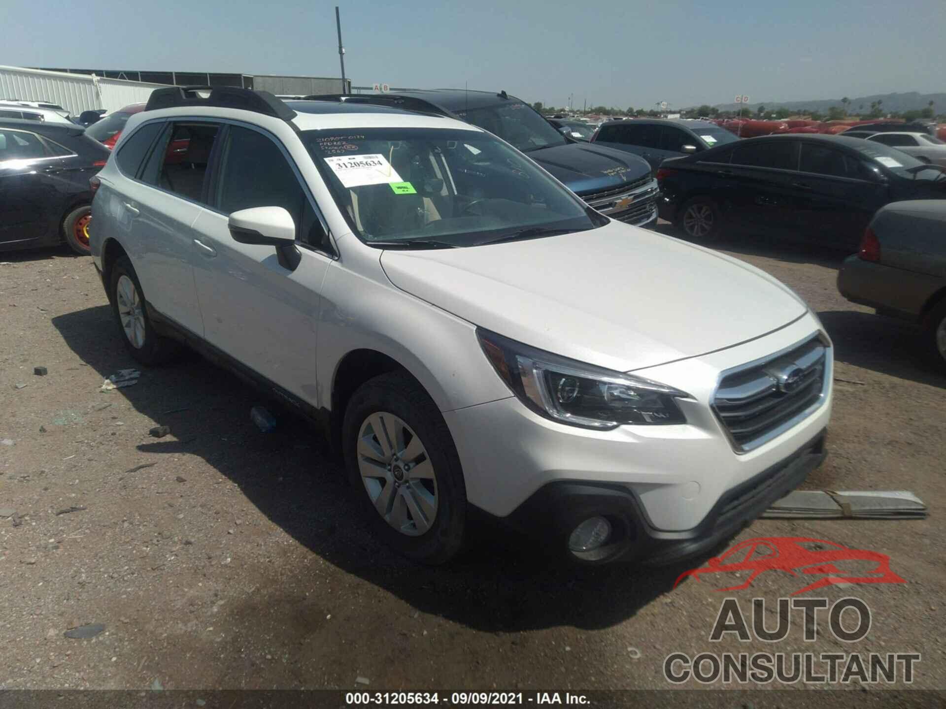 SUBARU OUTBACK 2019 - 4S4BSAHCXK3322567
