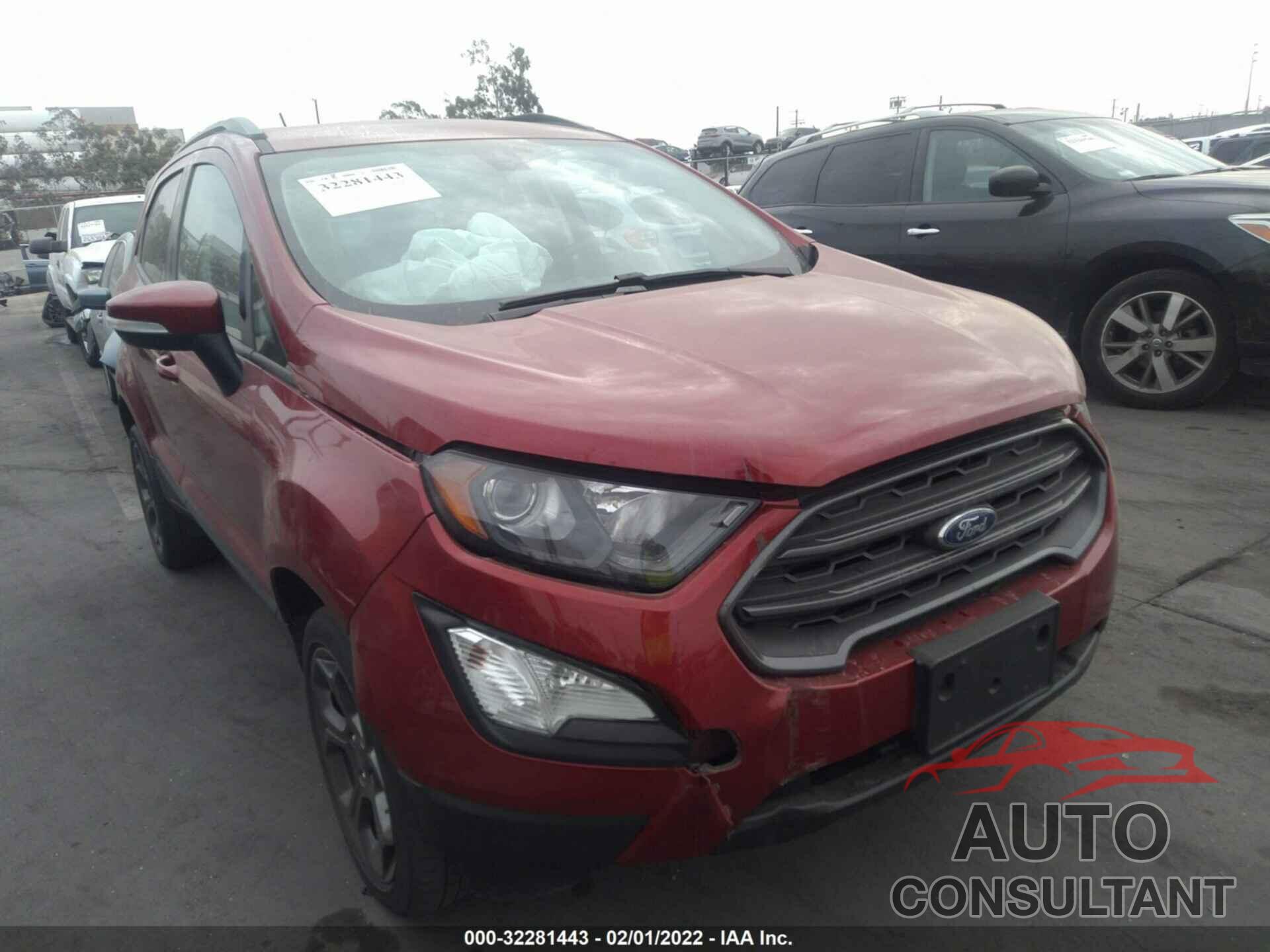 FORD ECOSPORT 2018 - MAJ6P1CLXJC181664