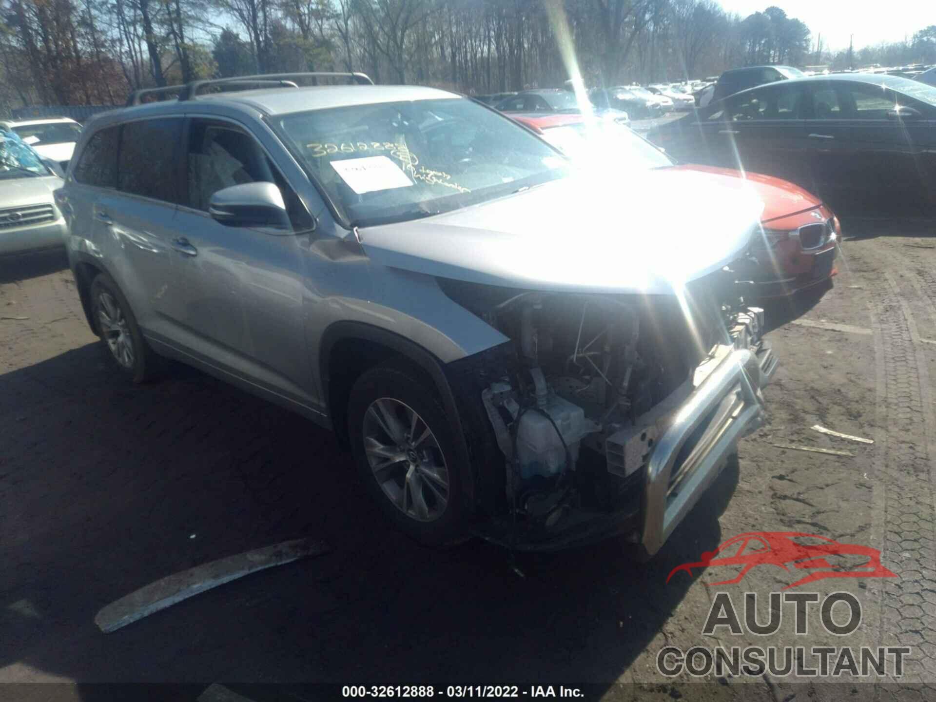 TOYOTA HIGHLANDER 2016 - 5TDBKRFHXGS304240