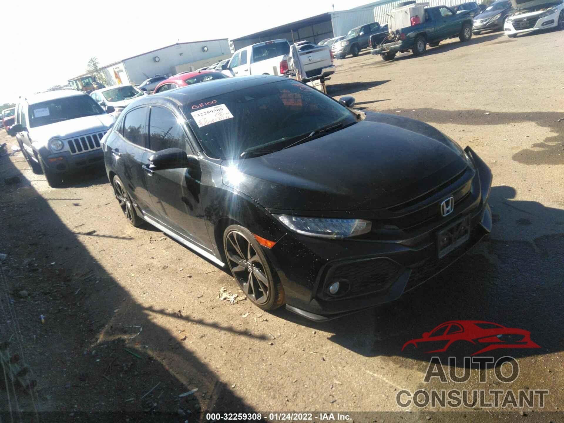 HONDA CIVIC HATCHBACK 2017 - SHHFK7H95HU414855