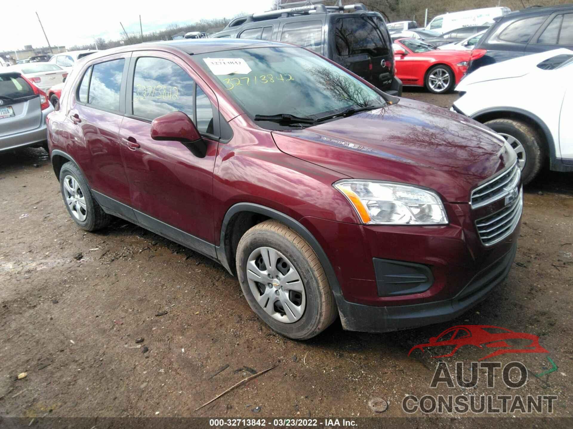 CHEVROLET TRAX 2016 - 3GNCJKSB0GL253988