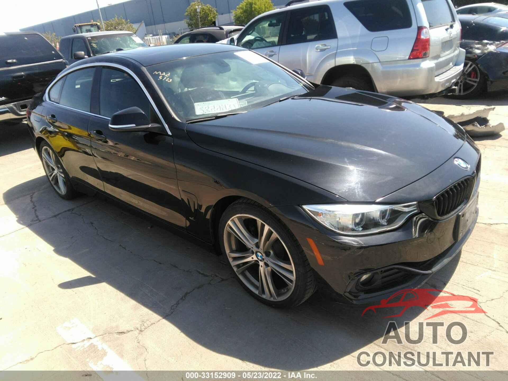 BMW 4 SERIES 2017 - WBA4F7C52HG787100