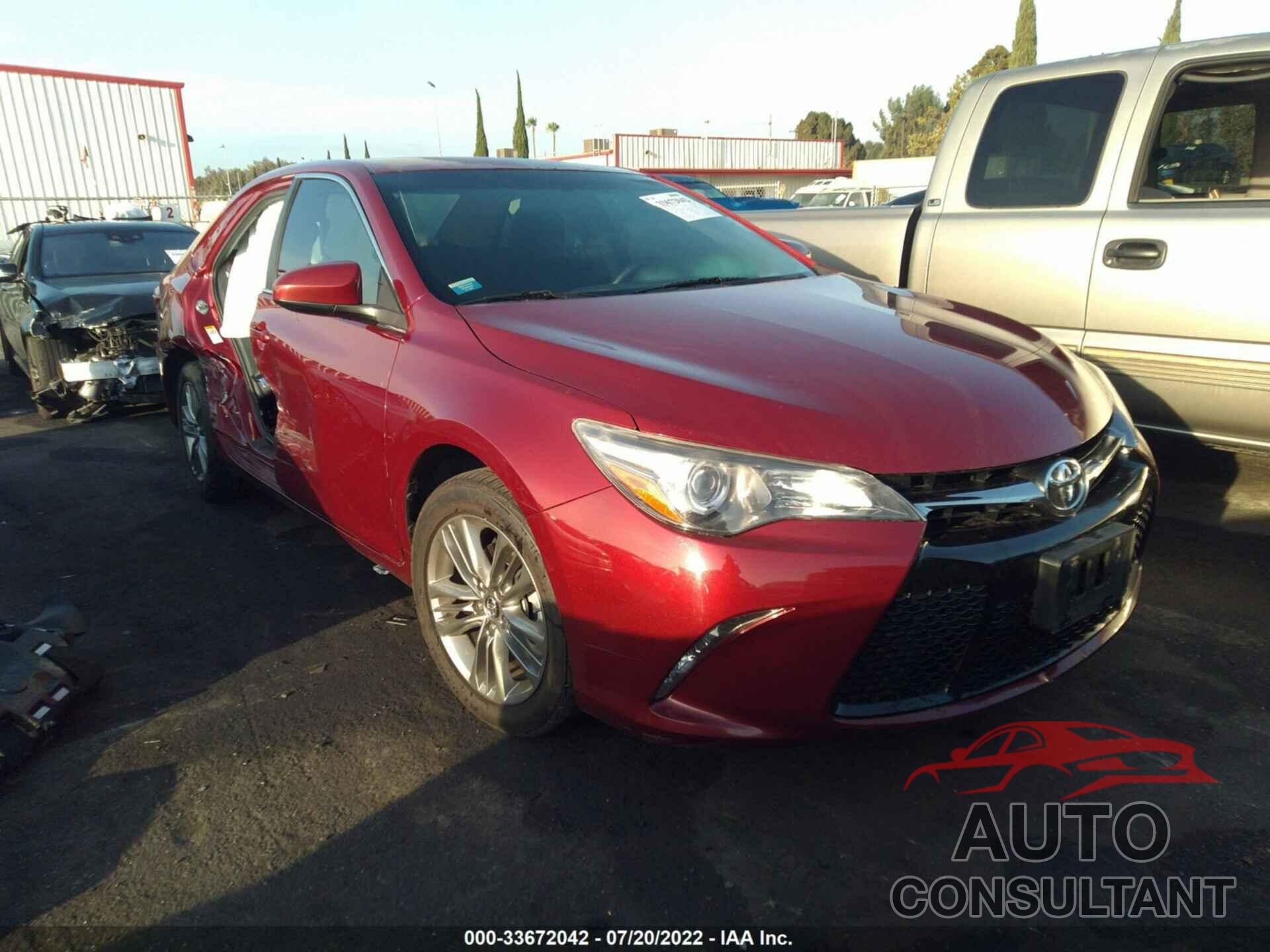 TOYOTA CAMRY 2016 - 4T1BF1FK9GU598156