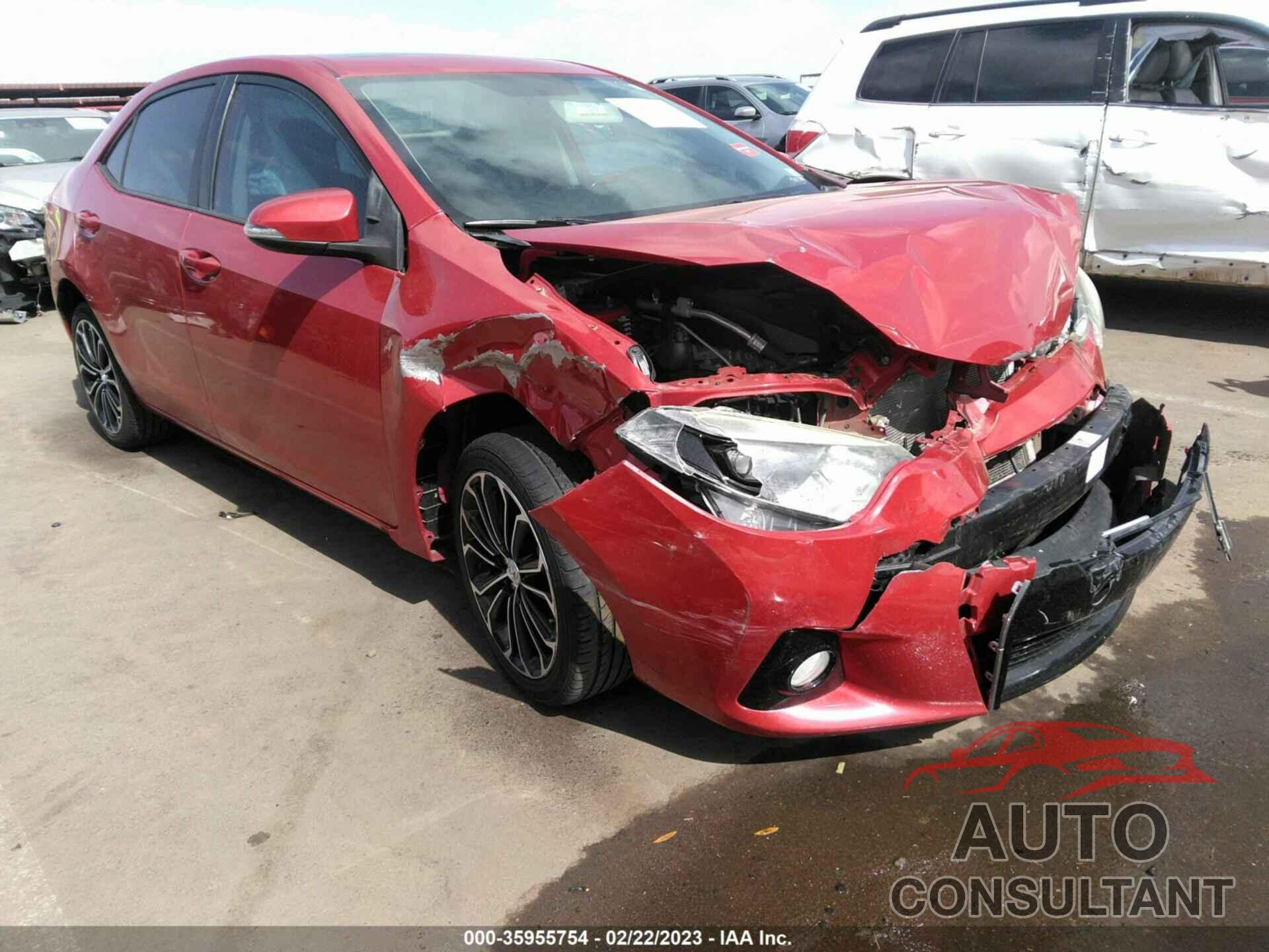 TOYOTA COROLLA 2016 - 5YFBURHE3GP455250