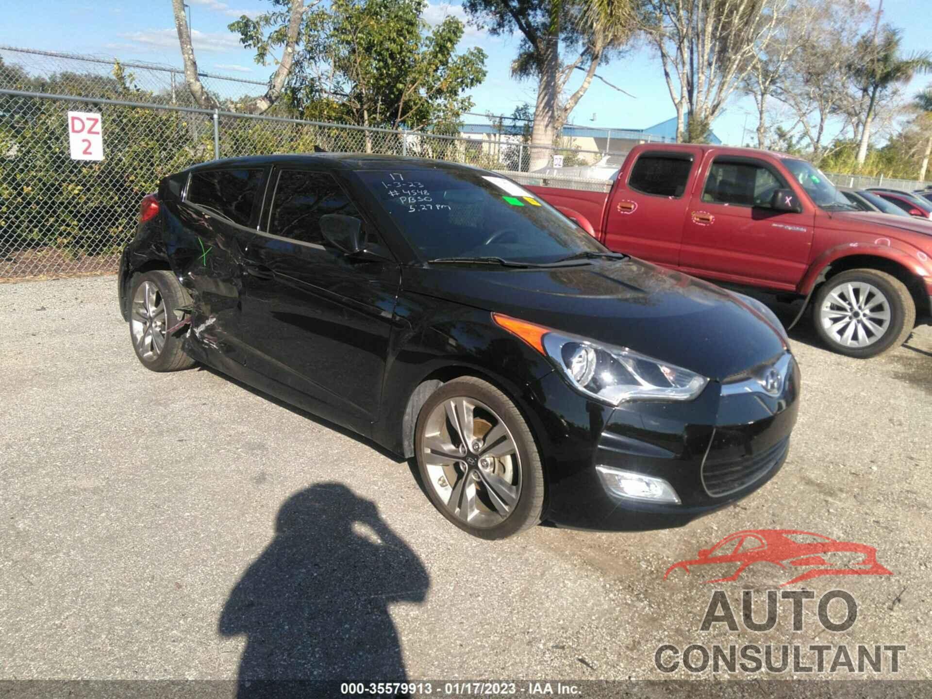 HYUNDAI VELOSTER 2017 - KMHTC6ADXHU324548