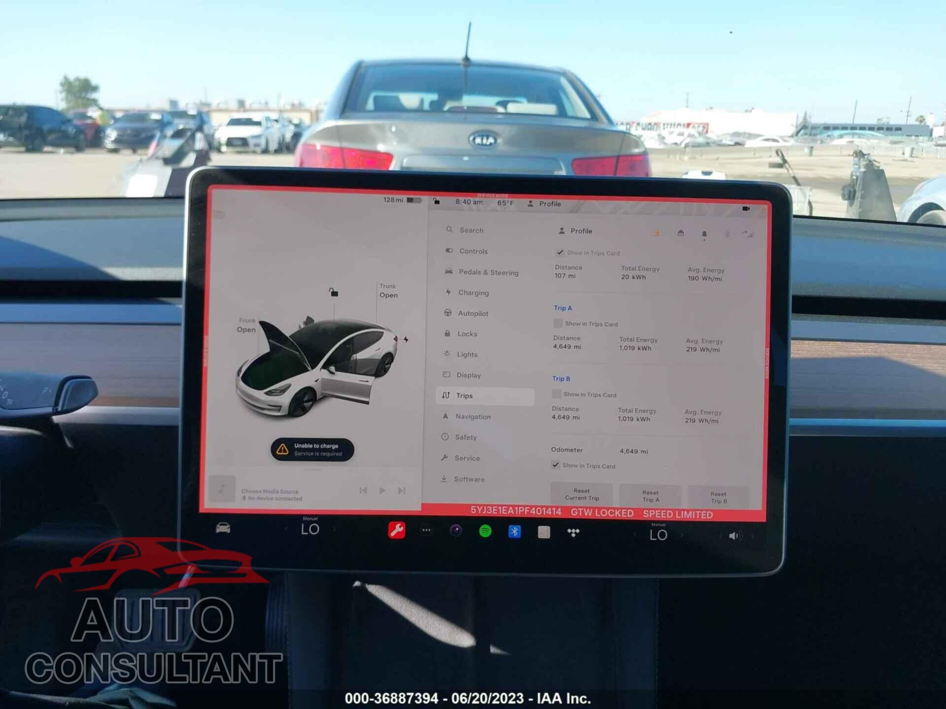 TESLA MODEL 3 2023 - 5YJ3E1EA1PF401414
