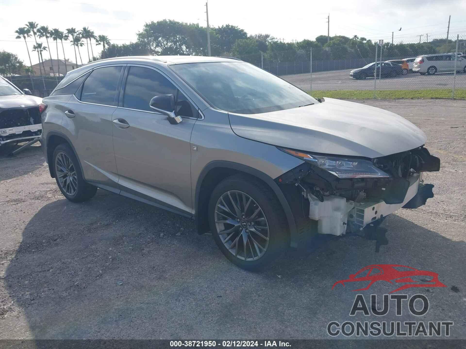 LEXUS RX 350 2019 - 2T2BZMCA9KC187673