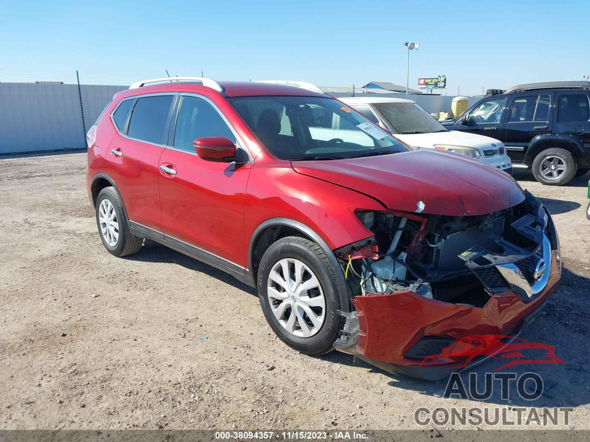 NISSAN ROGUE 2016 - KNMAT2MT7GP658721