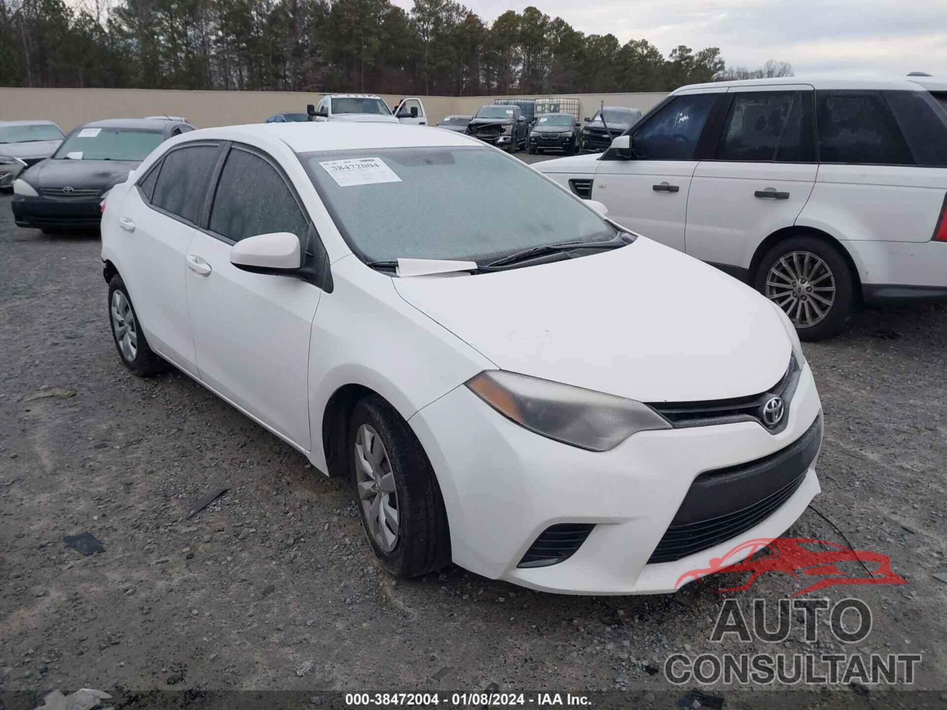 TOYOTA COROLLA 2016 - 5YFBURHE7GP378396