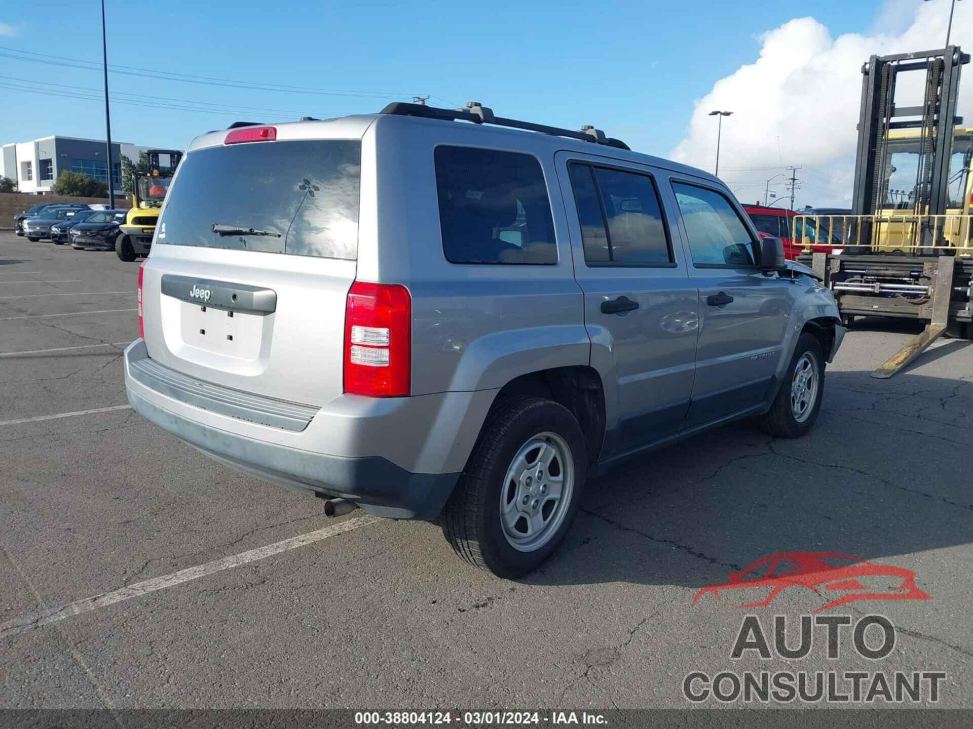 JEEP PATRIOT 2016 - 1C4NJPBB9GD808134