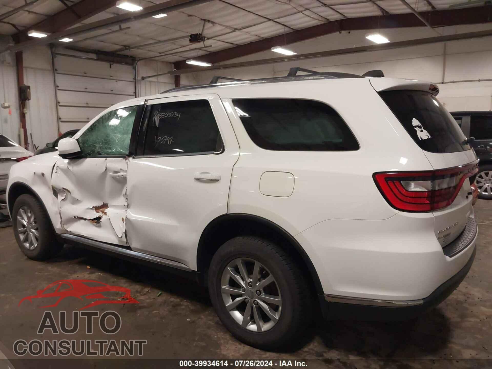 DODGE DURANGO 2017 - 1C4RDJAG5HC833834