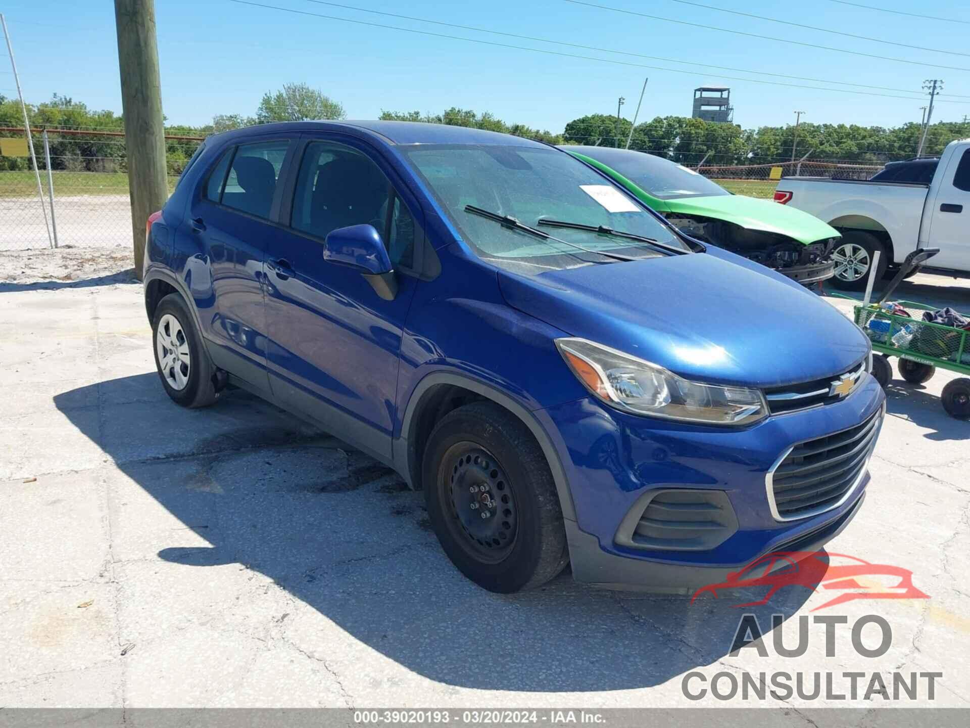 CHEVROLET TRAX 2017 - 3GNCJKSB4HL165379