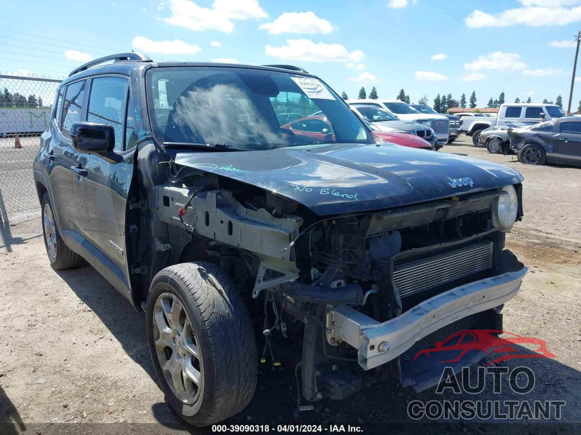 JEEP RENEGADE 2017 - ZACCJABB8HPF34206