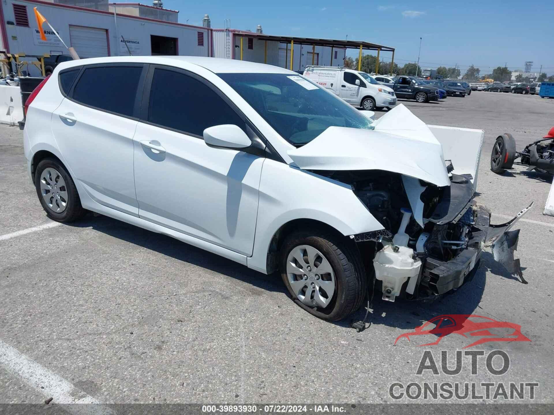 HYUNDAI ACCENT 2017 - KMHCT5AE4HU348458