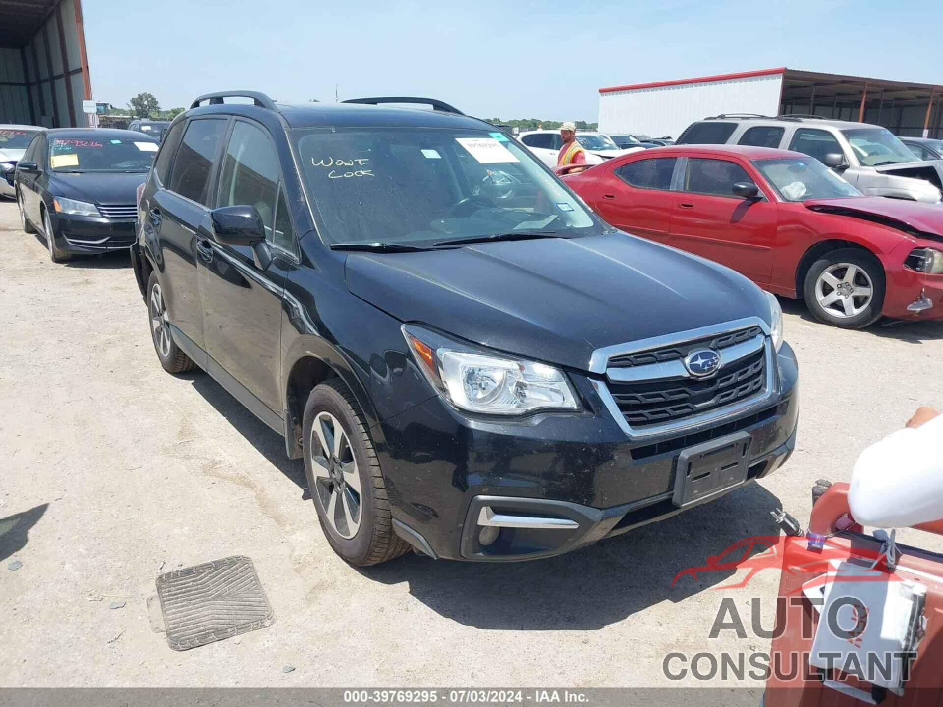 SUBARU FORESTER 2018 - JF2SJALCXJH539408