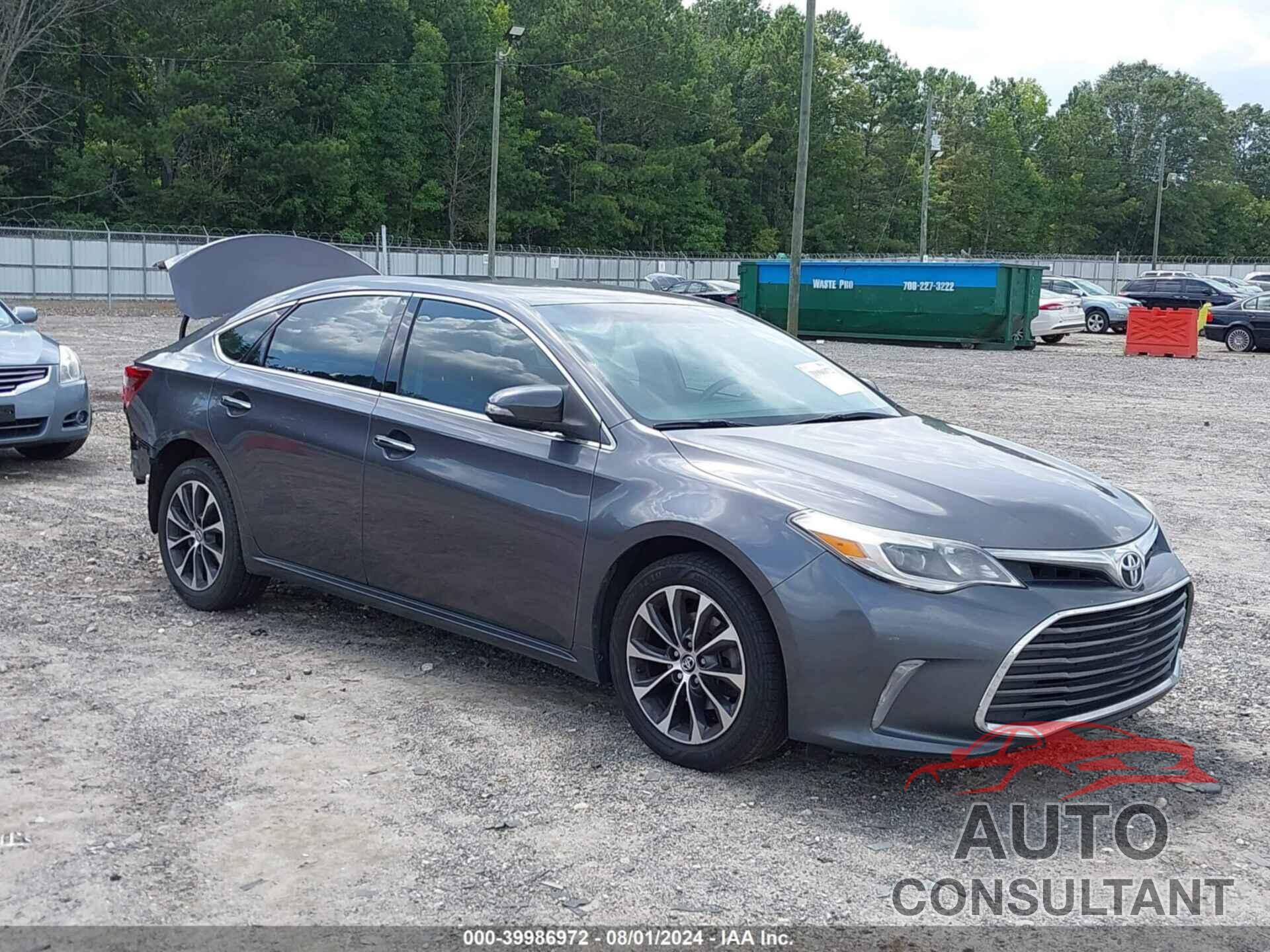 TOYOTA AVALON 2016 - 4T1BK1EB5GU201233