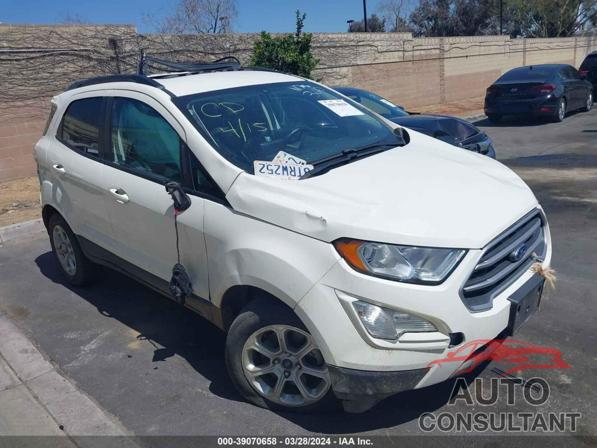 FORD ECOSPORT 2020 - MAJ3S2GE1LC347804